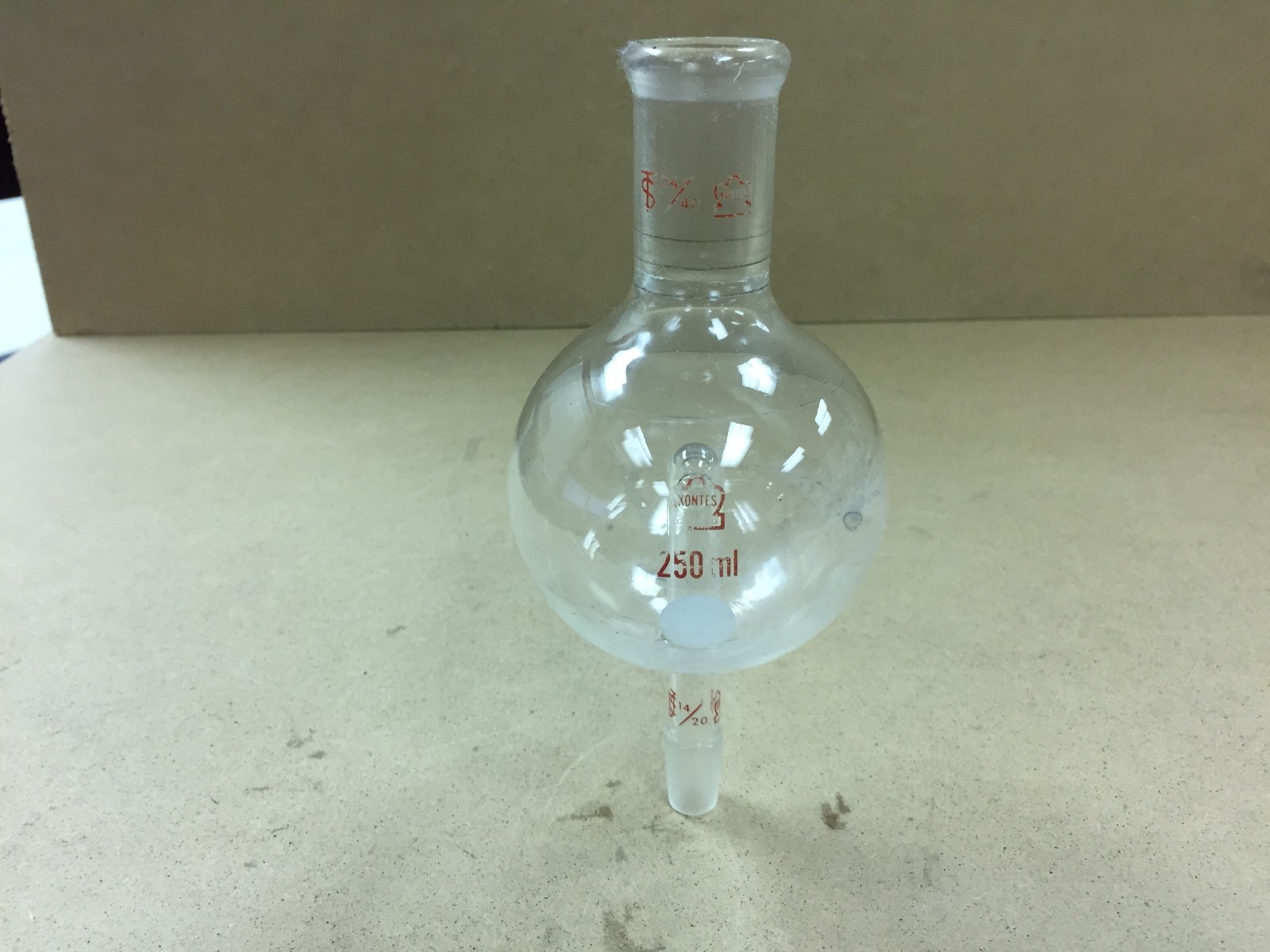 Kimble KONTES Glass 250mL Rotary Evaporator Bump Trap 24/40 14/20 570260-2514