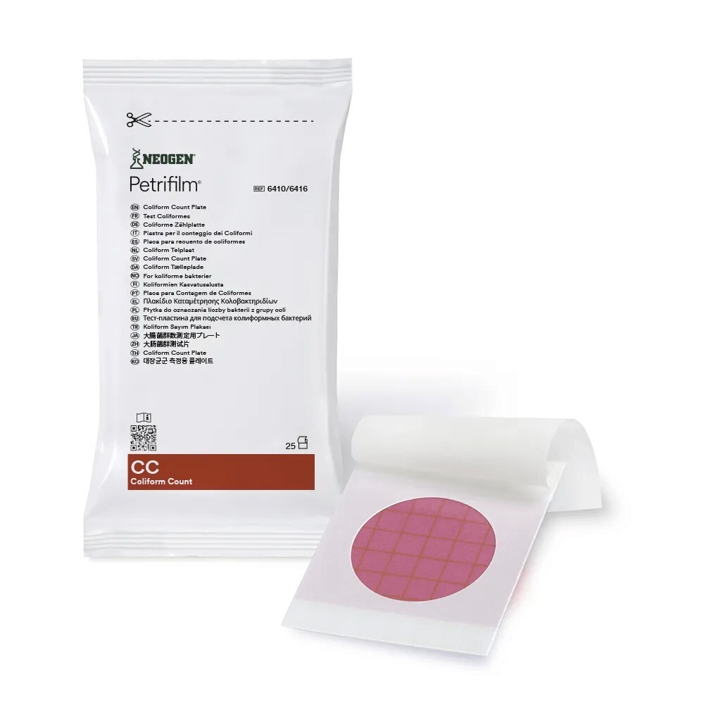 25pk Petrifilm® Coliform Count Plates SKU 700002278 | CC 6410