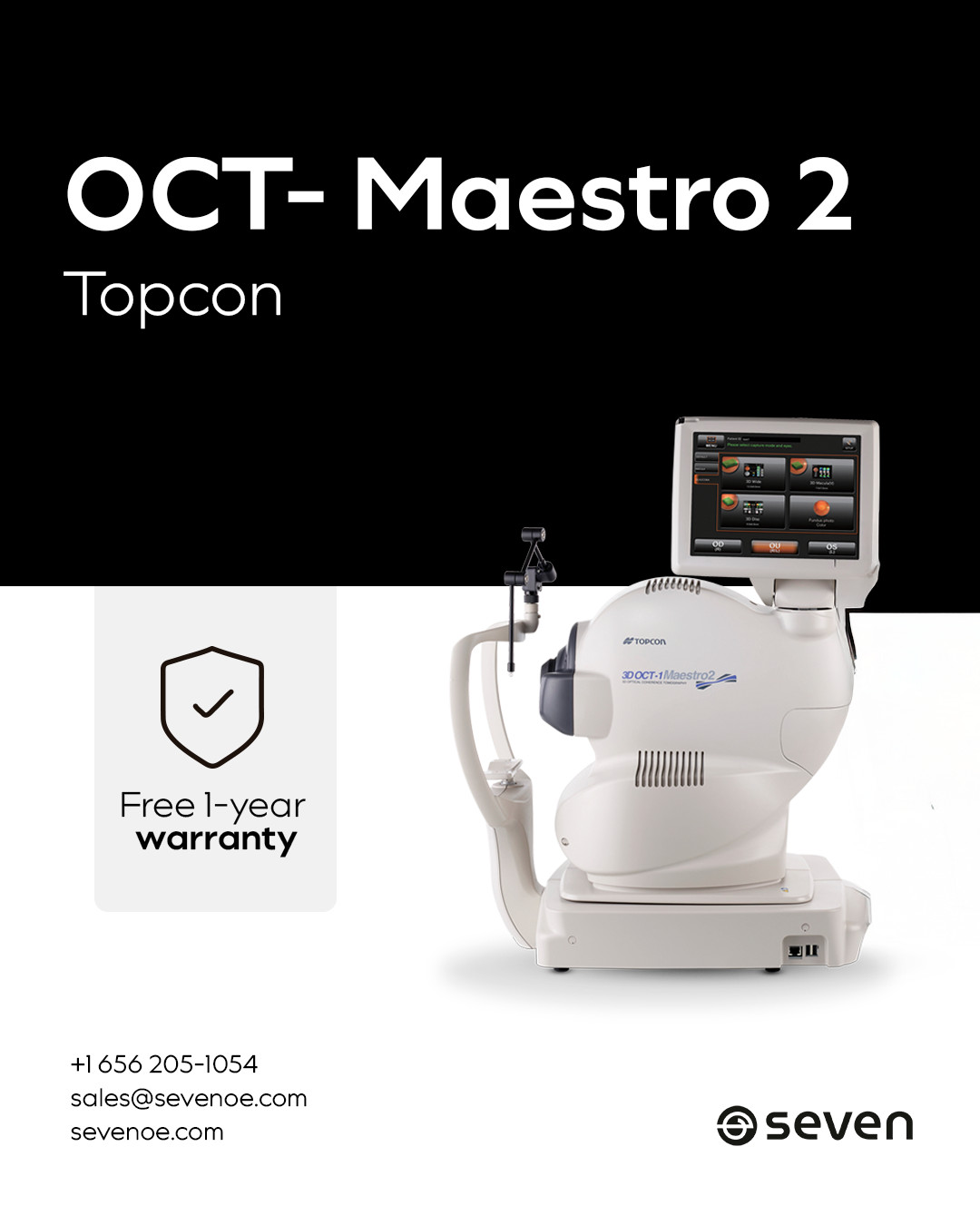 Topcon Maestro2 w/ OCT-A ImageNet 6 – Windows 11 – Refurbished – 1 Year Warranty