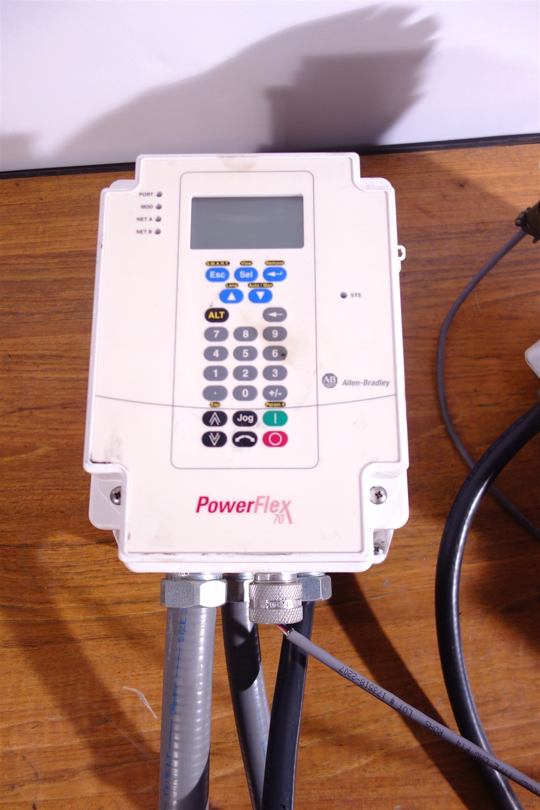 Baldor Vector 1HP Variable Speed Motor Allen Bradley Powerflex 70 Drive Encoder