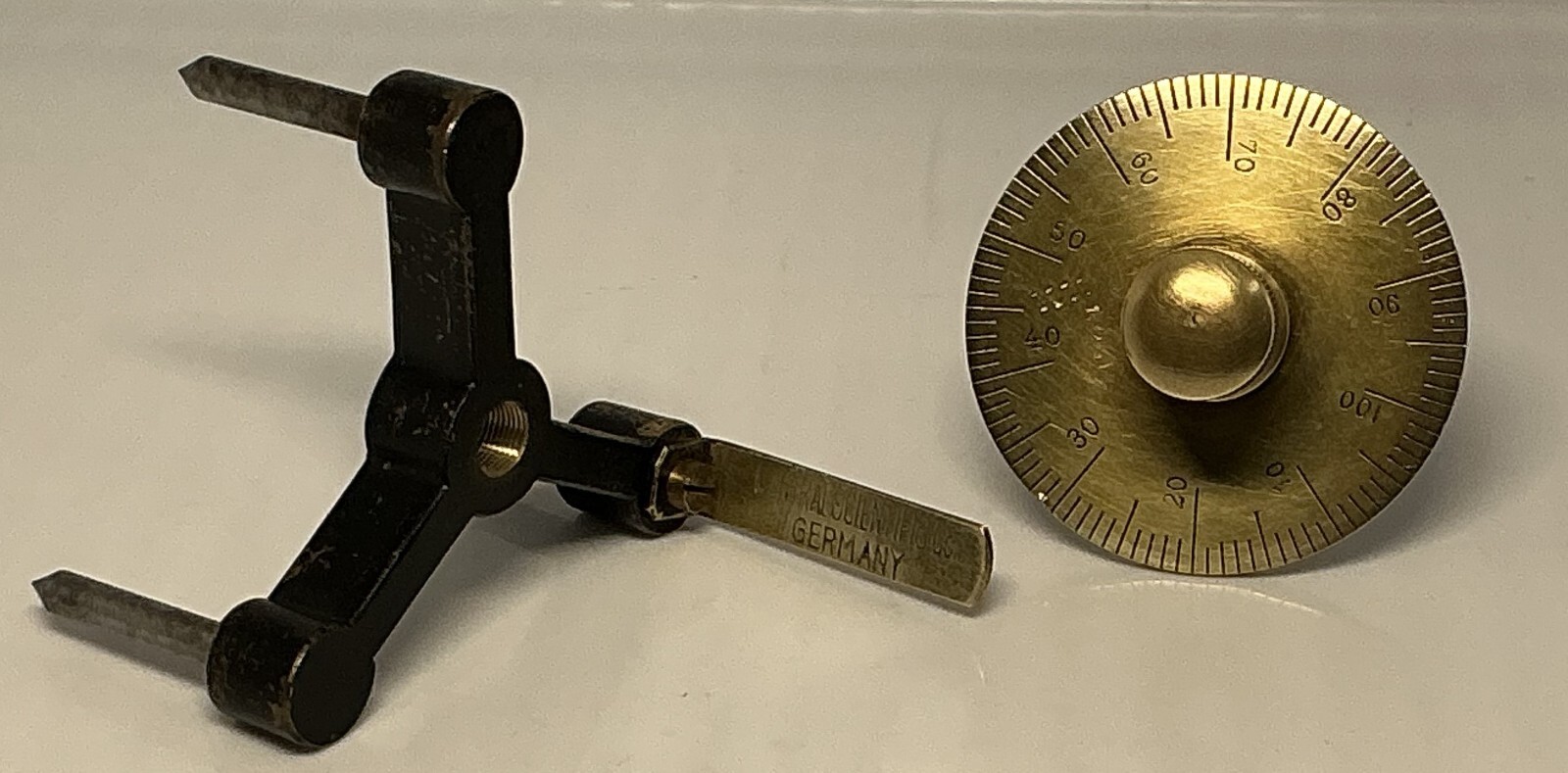 VINTAGE SPHEROMETER CENTRAL SCIENTIFIC CO. GERMANY WATCHMAKER TOOL VERY GOOD
