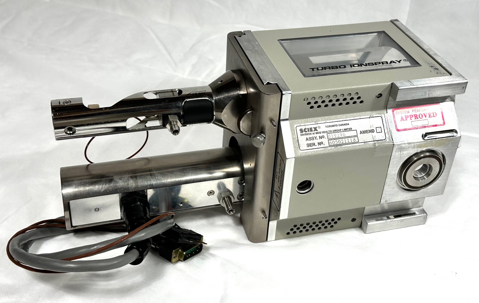 ABS Sciex Qstar XL Turbo Ionspray Module Source 019296 Mass Spectrometry Source