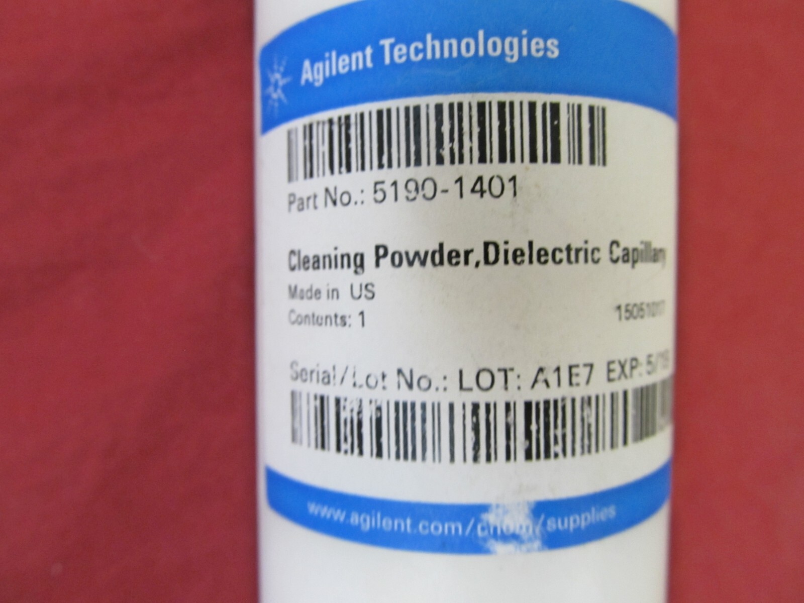 Agilent 5190-1401 Cleaning Powder, dielectric capillary FAST SHIPPING – EXP 5-19