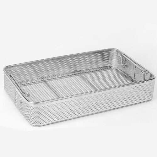 304 Stainless Steel Sterilization Basket Surgical Instruments Sterilization Tray
