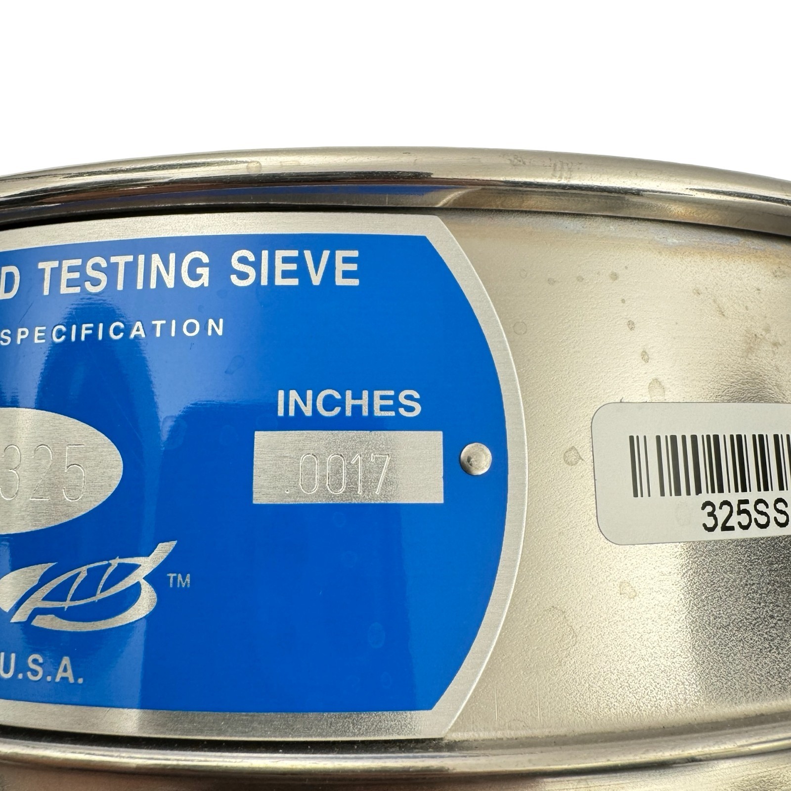 VWR 325 Test Sieve 45µm ASTM E11 Stainless Steel Advantech 51810 .0017 INCH