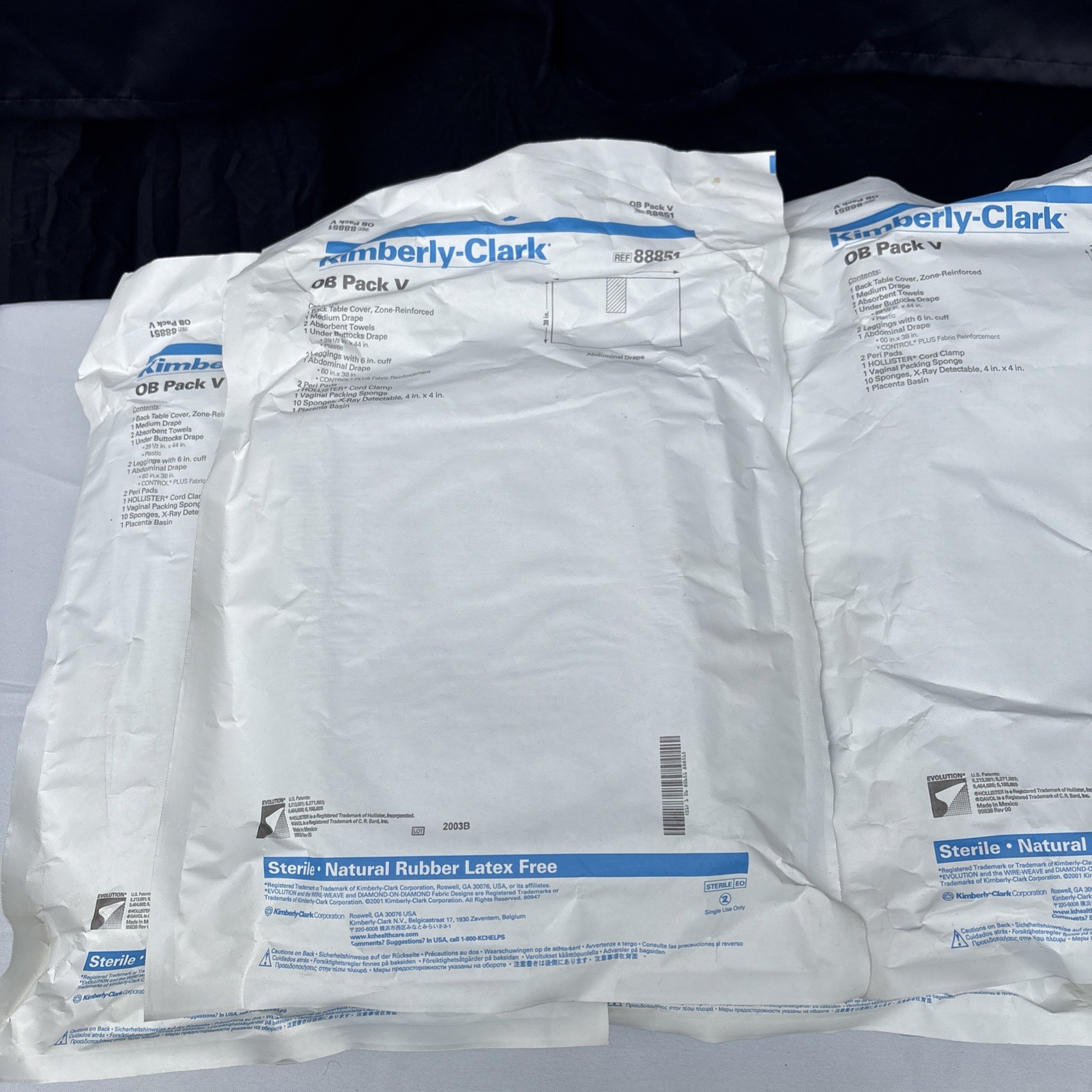 New OB Pack V Kimberly Clark Lot Of 5