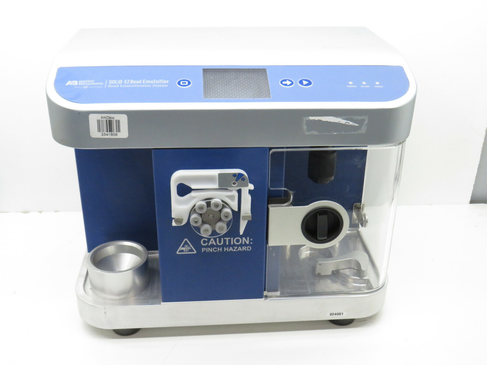 Applied Biosystem 4449179 Solid EZ Bead Emulsifier 100-240VAC 50/60HZ