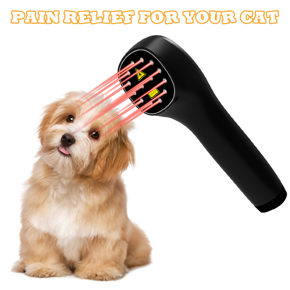 KTS Cold Laser Human/Vet Therapy Pain Relief Device Red Light Acupuncture Black