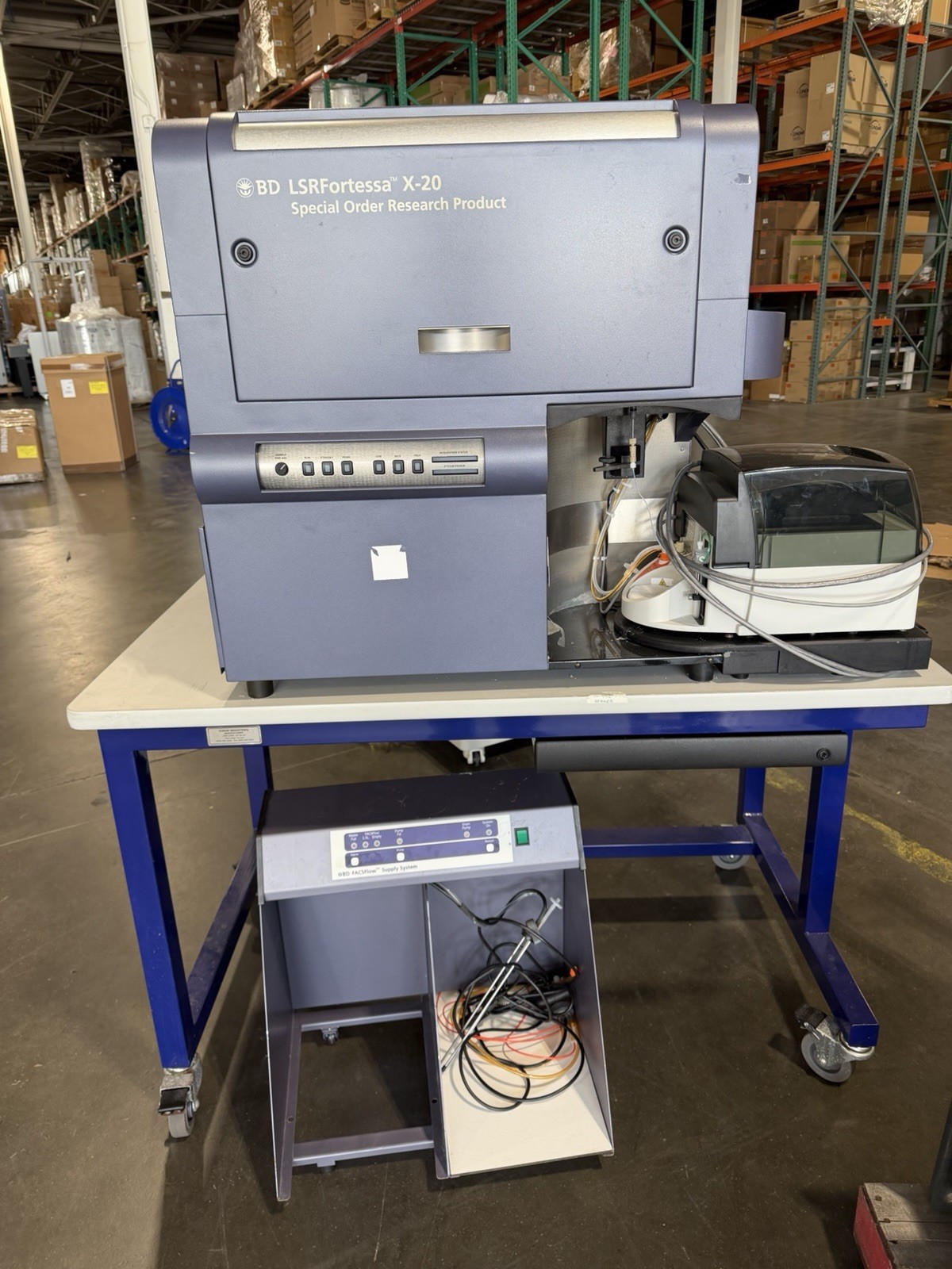 BD LSRFortessa X-20 Cell Analyzer with 5 Lasers Flow Cytometer 2017 Model W Cart