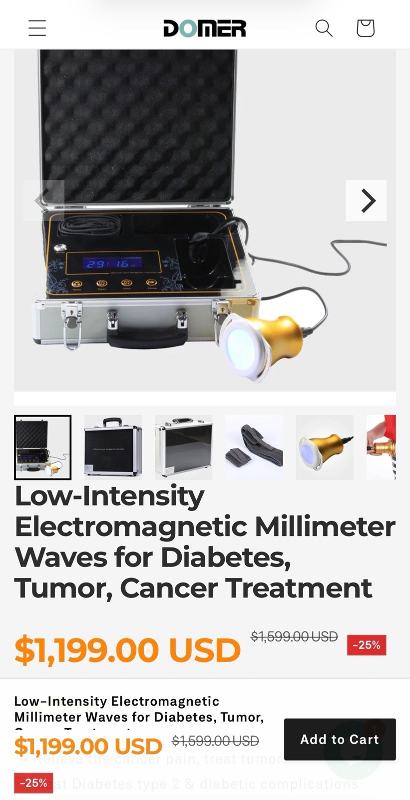 Low Intensity Electromagnetic Millimeter Waves Diabetes, Tumor, Cancer Treatment