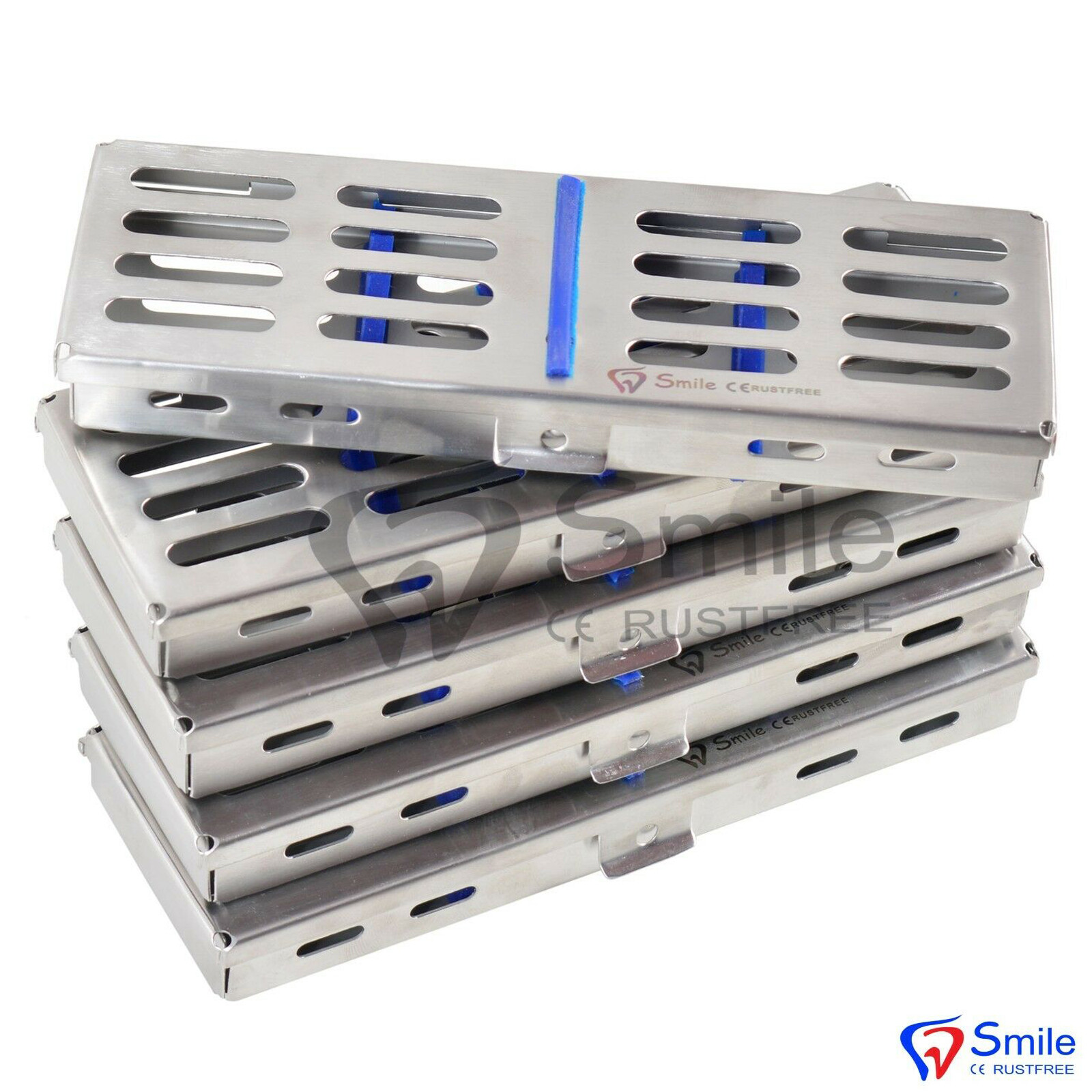 Sterilization Cassette Trays 5-Piece Set For Holding 5 Veterinary Use