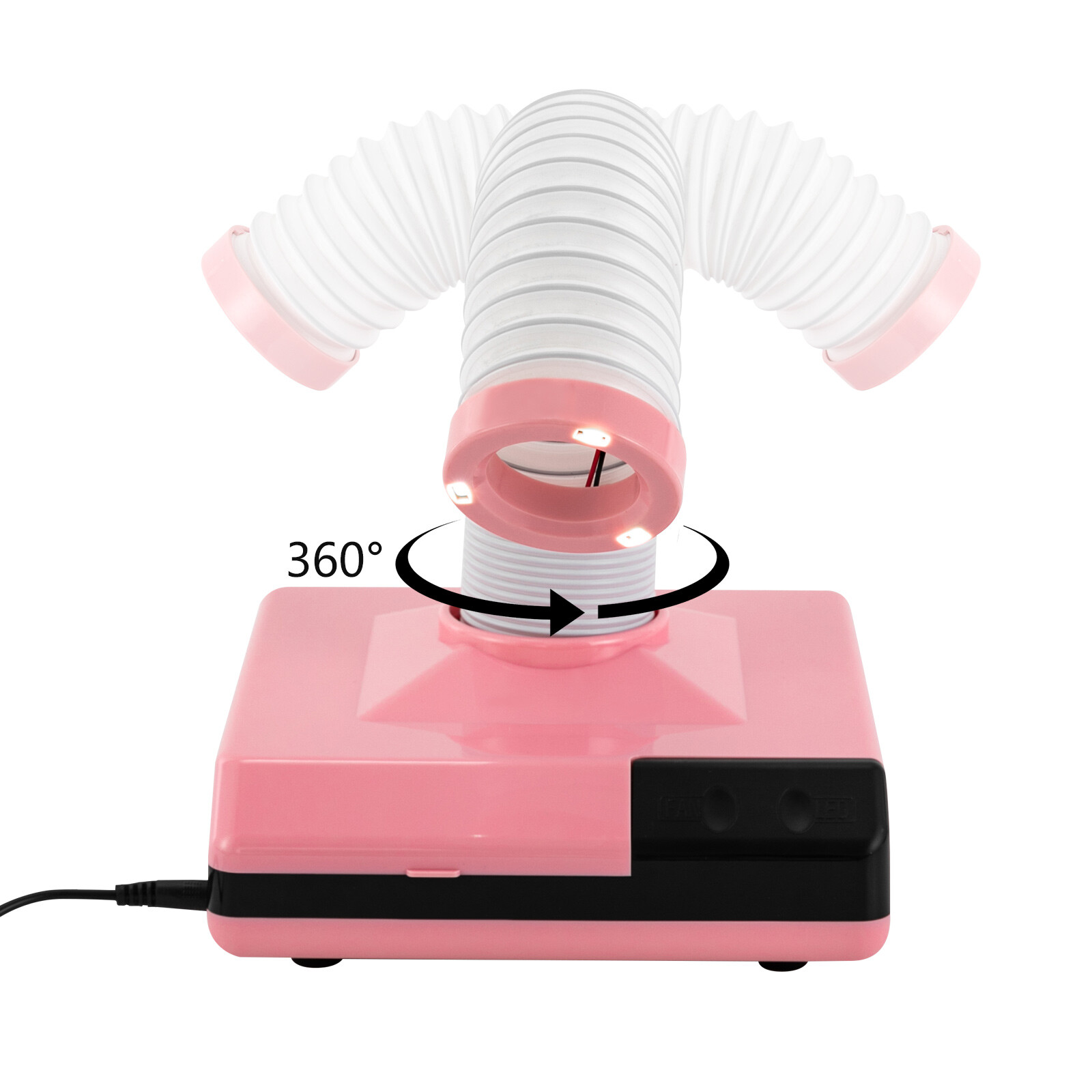 60W LED Polishing Suction Machine Dentistry Vacuum Cleaner W/ Large Pink Caliber