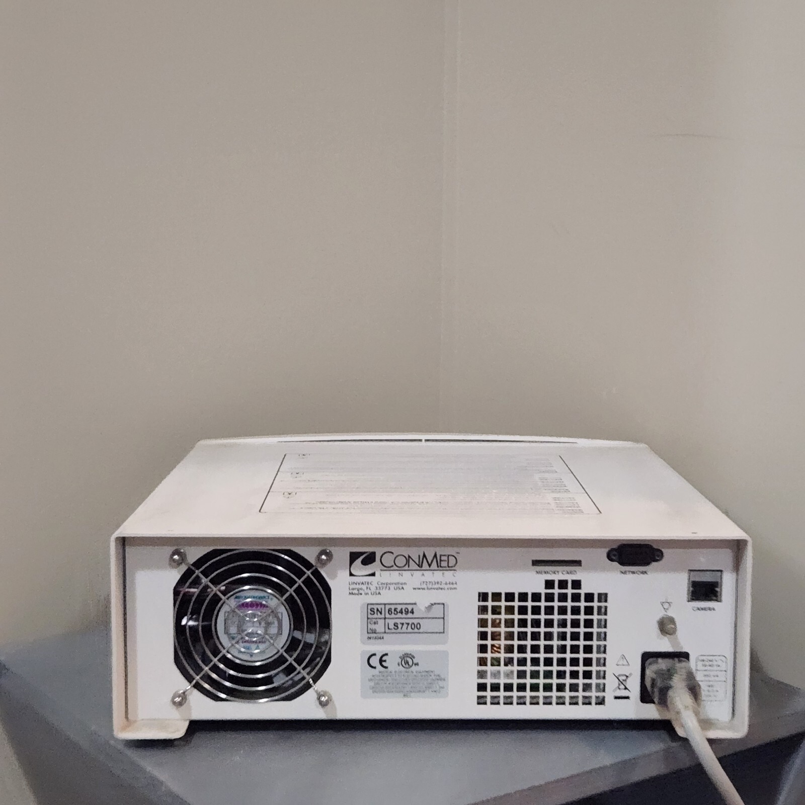 Conmed Linvatec LS7700 Xenon 300 Watt Light Source (no bulb)