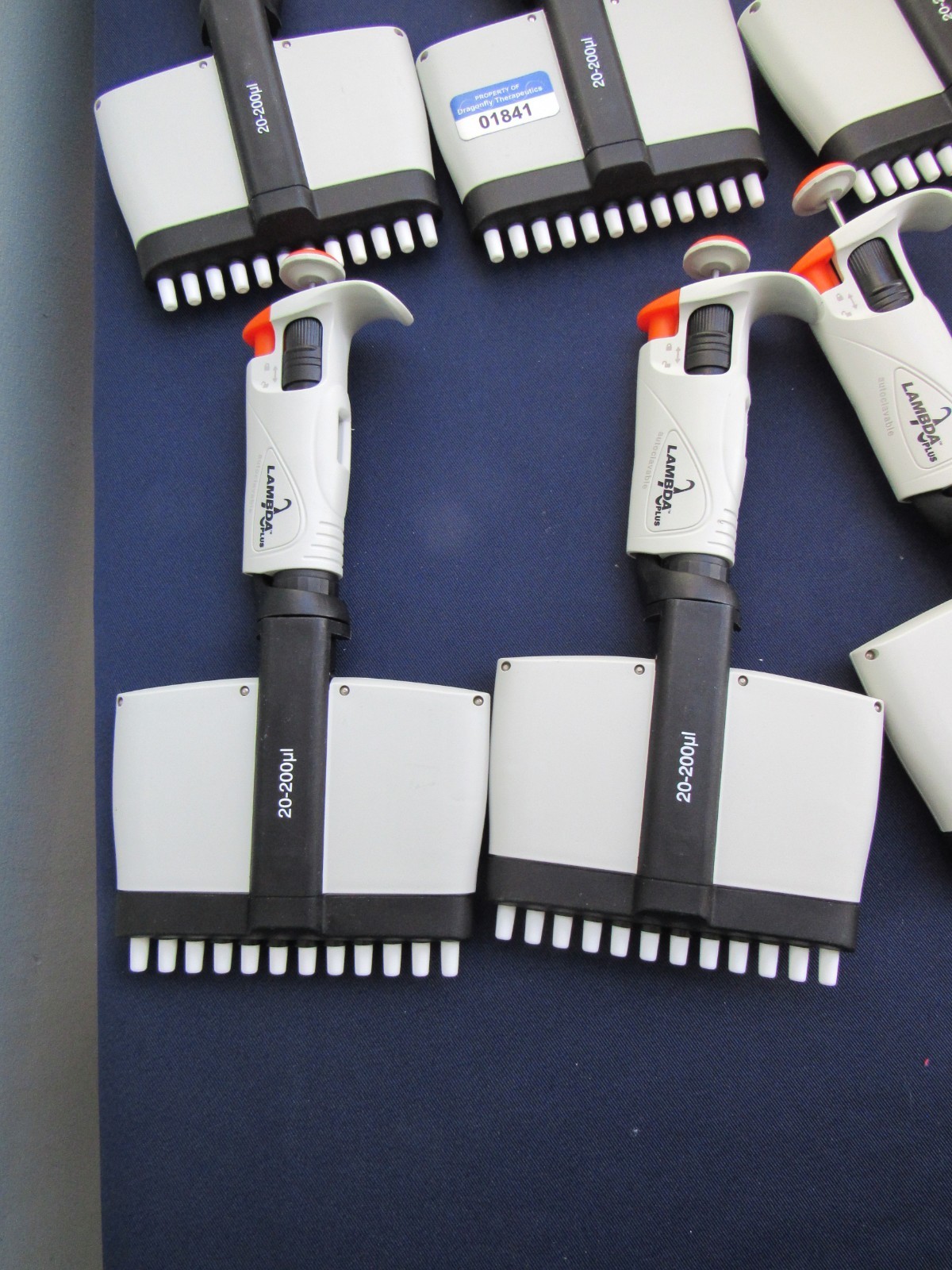Corning Lambda Plus 12 channel pipette 20-200uL many available, GUARANTEED