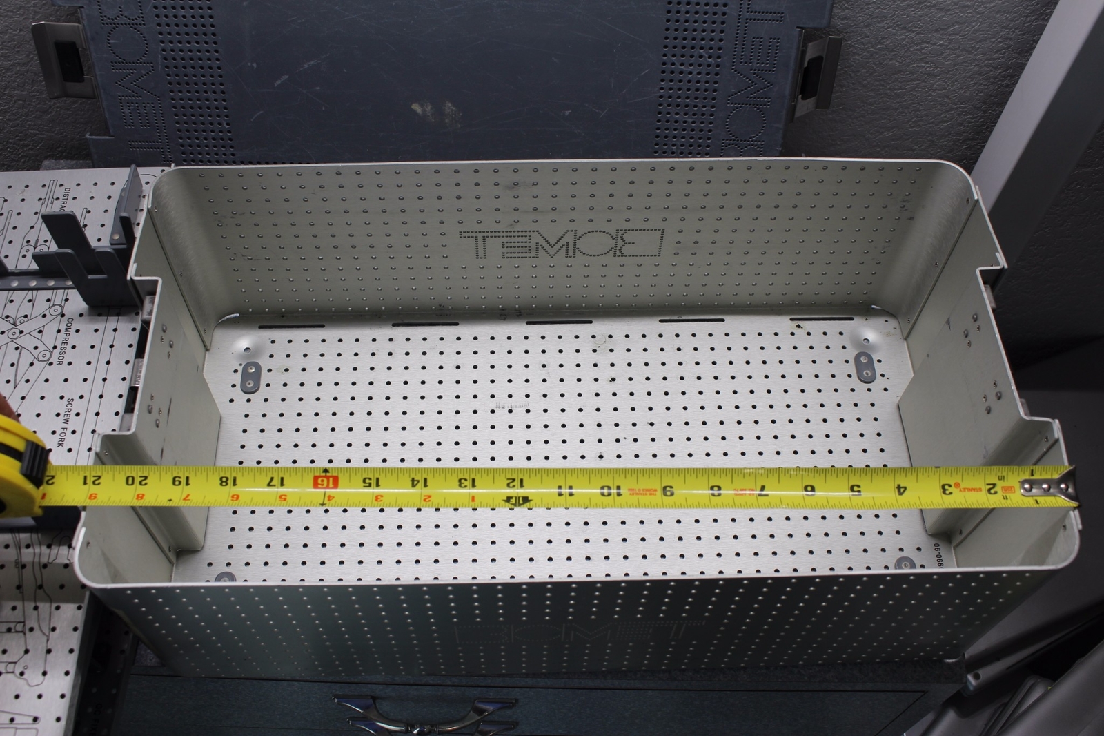 21x11x6.75 Biomet Sterilizer Tray Standard Sugical Instruments Polaris 5.5