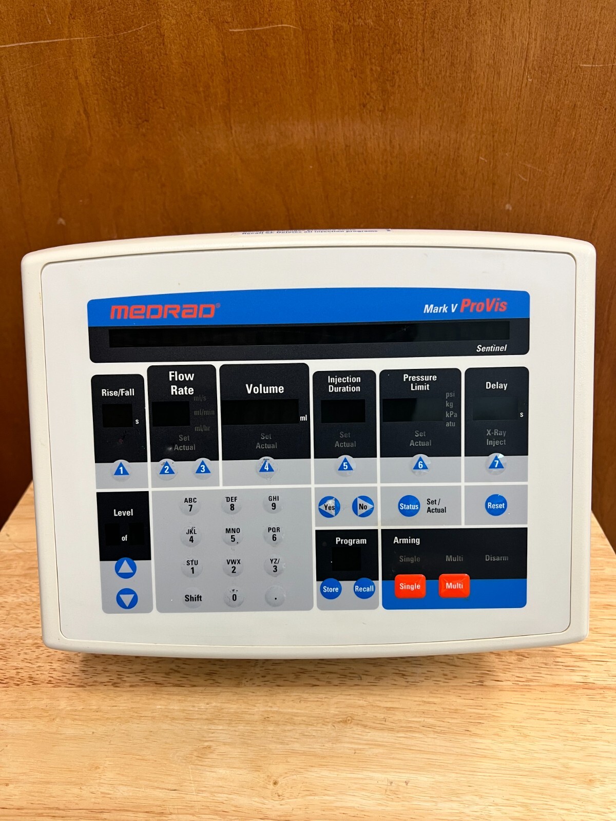 Medrad Model RD Mark V Provis Injector Control Panel W/ Cables and handles(D934)