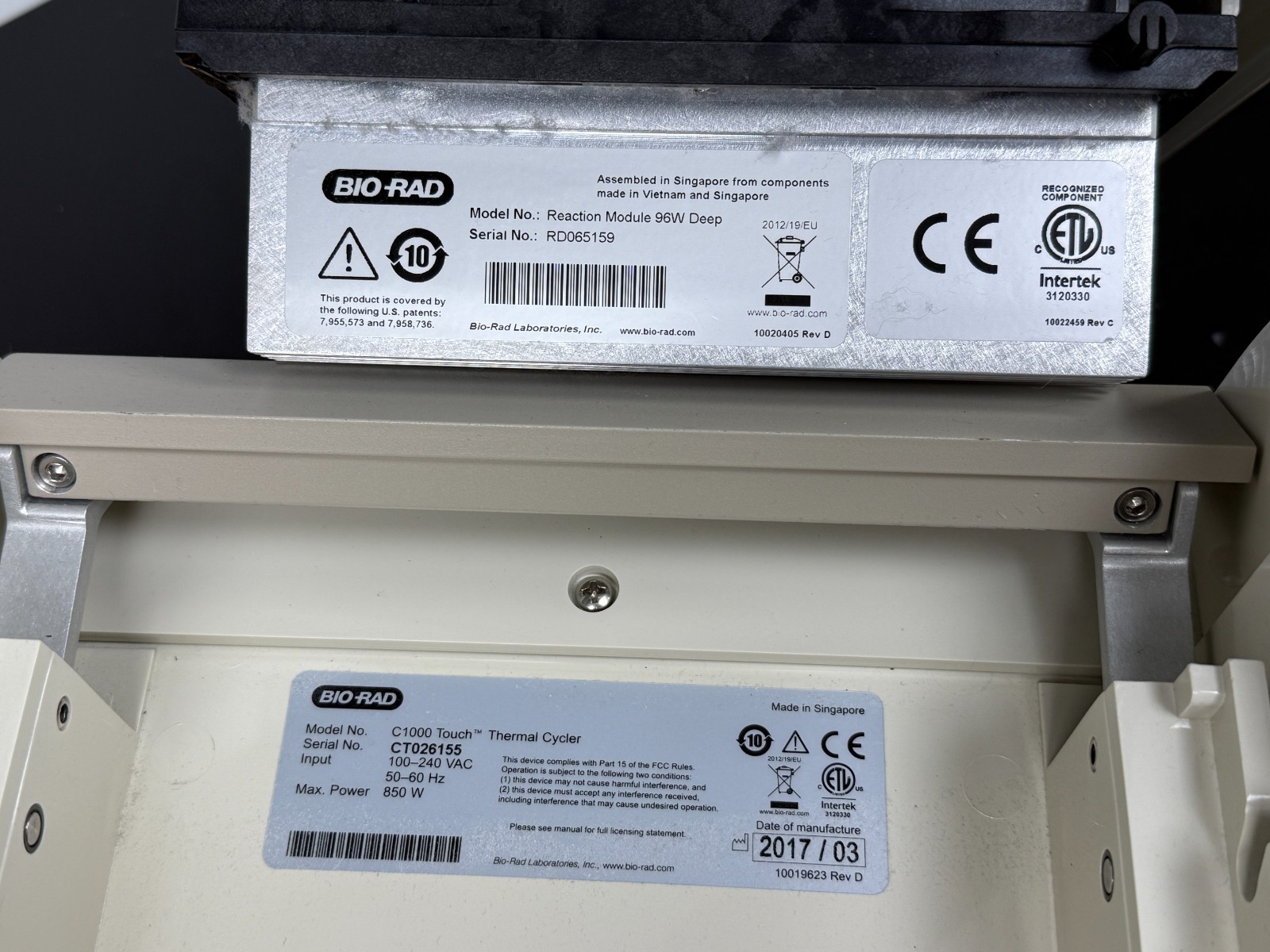 Bio-Rad C1000 Touch Thermal Cycler | 96-Deep Well PCR Reaction Module