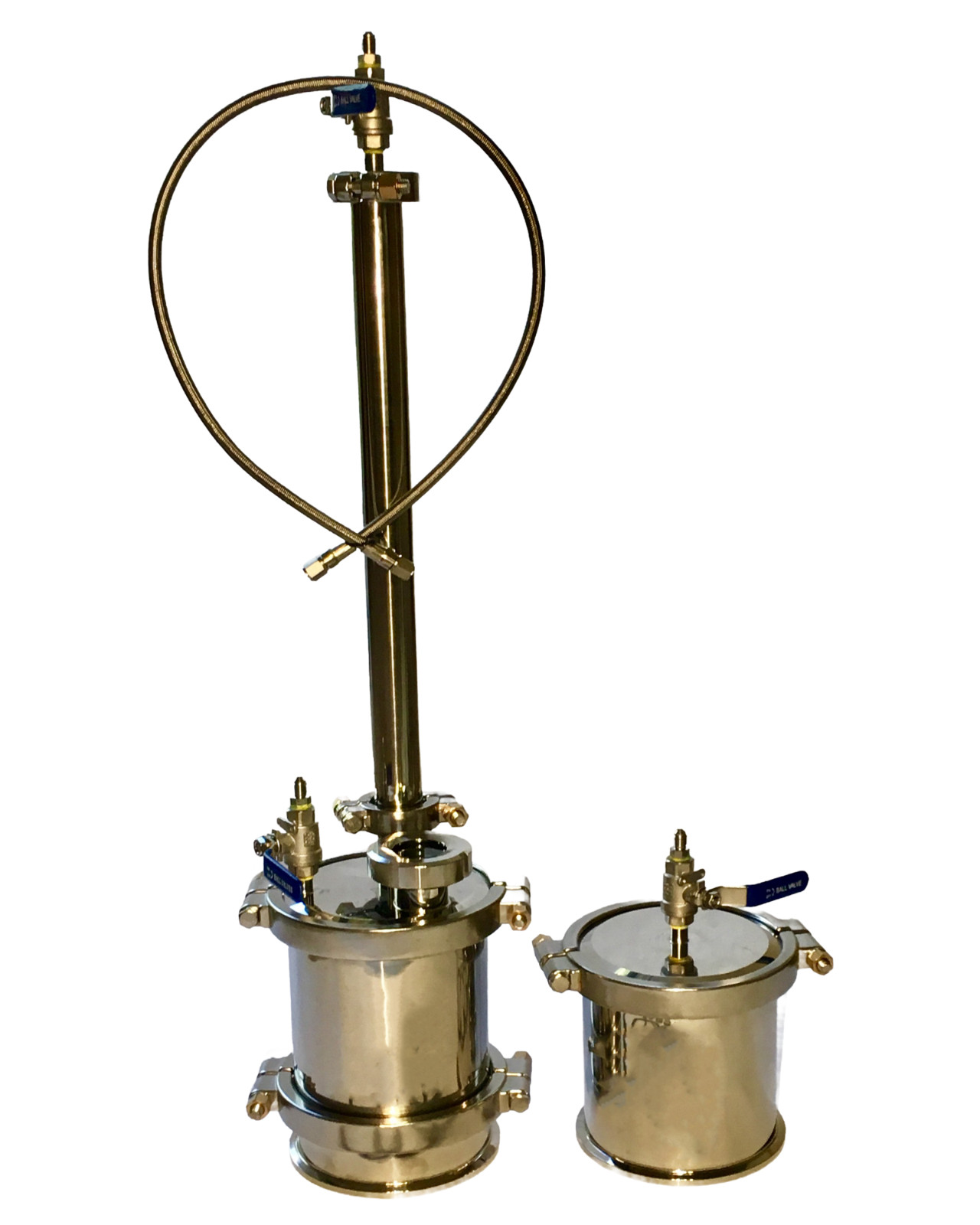 6″ Stainless Steel 304 90g-135g Closed Loop Extractor with Splatter Platter