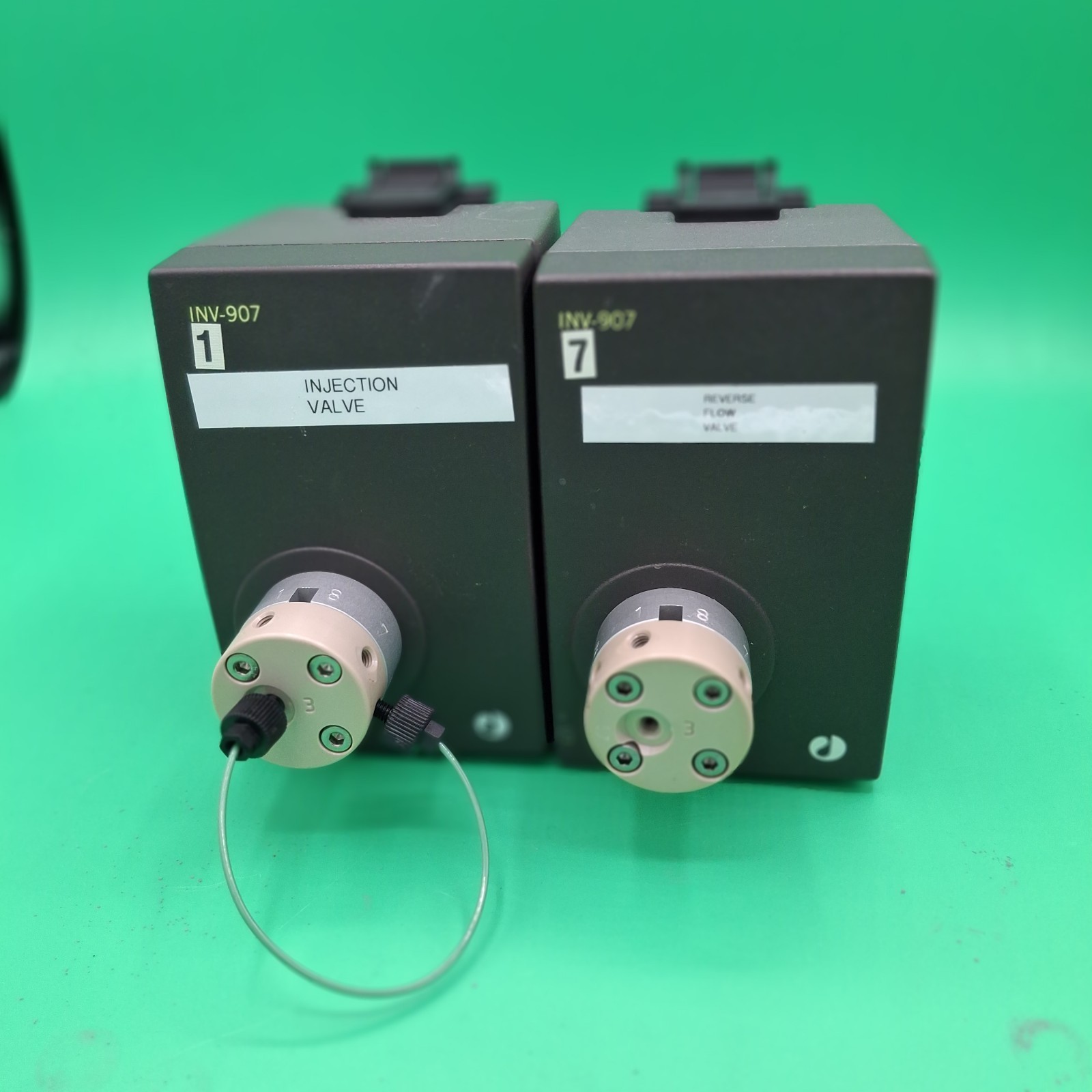 Lot of 2 Amersham Bioscience INV-907 AKTA FPLC Valve Module 18-1108-40