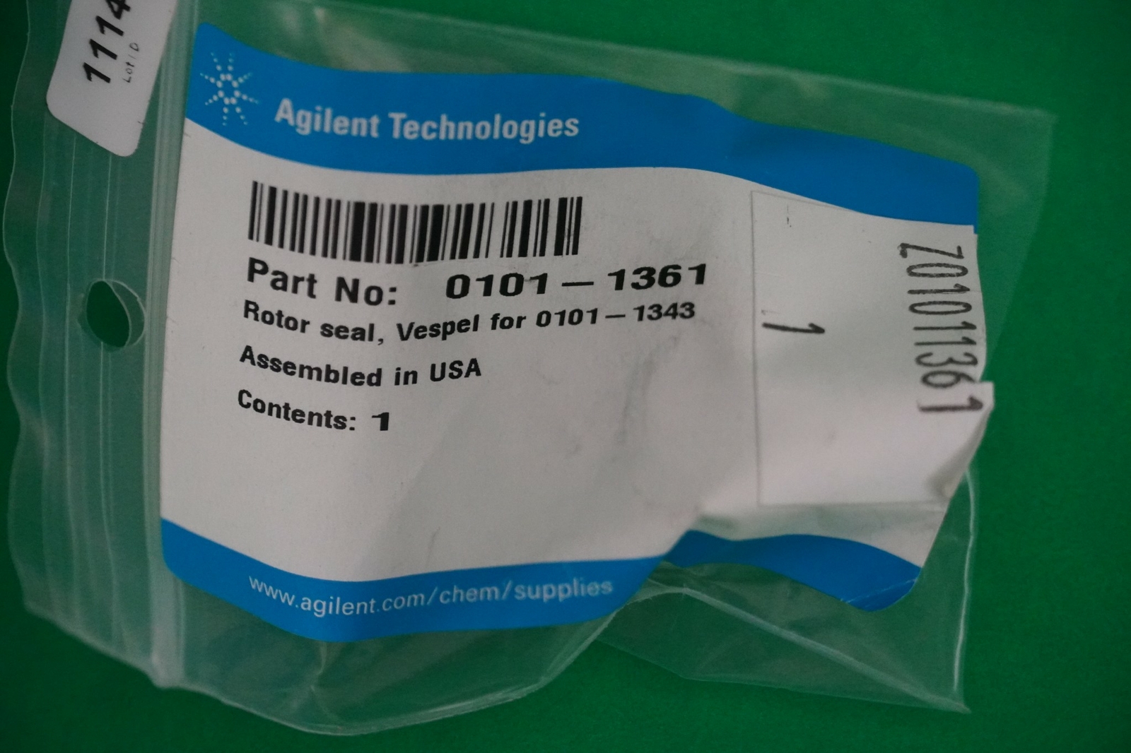Agilent 0101-1361, 01011361 Rotor Seal for 2-Position, for 0101-1343 – New