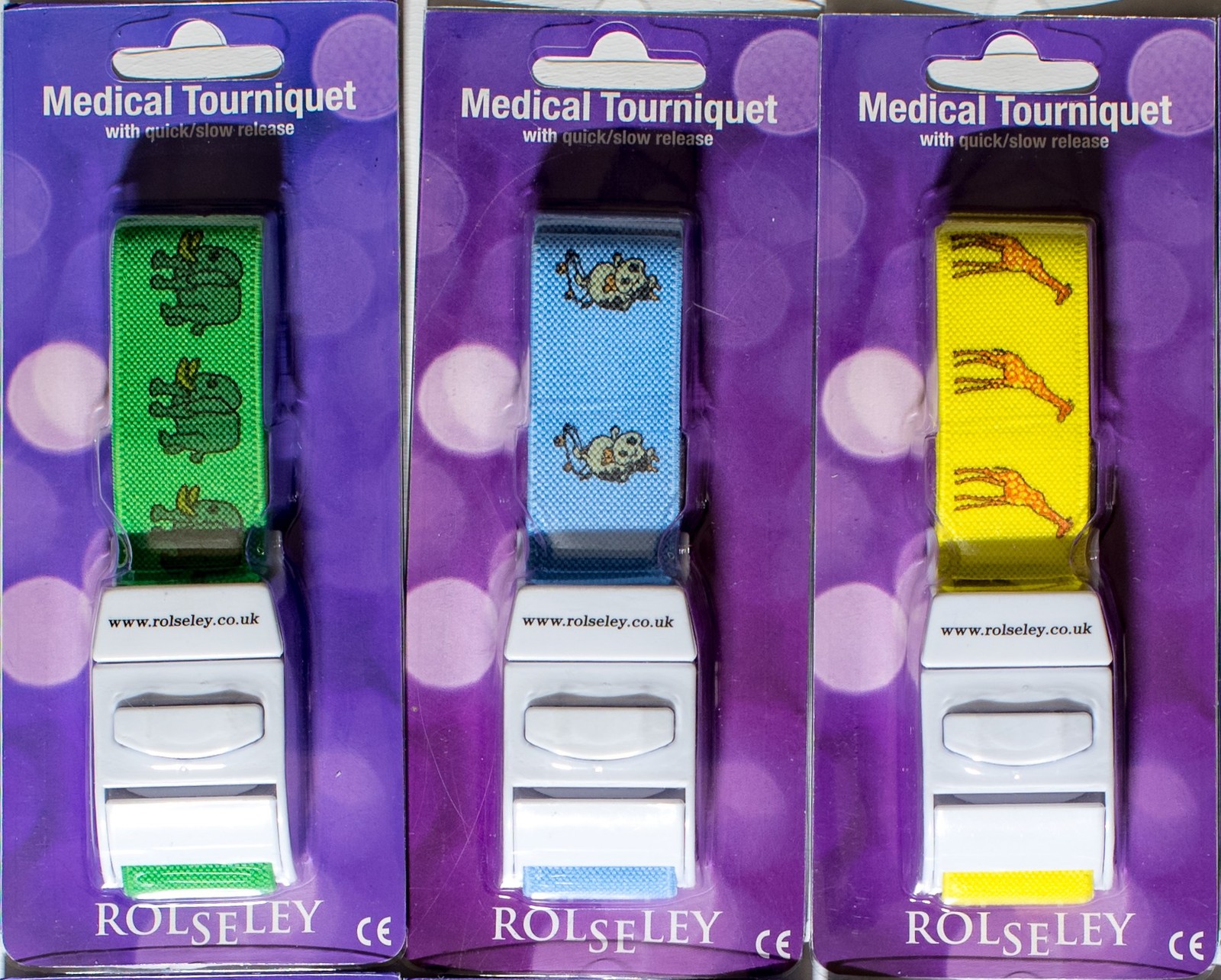 7 Different Design Rolseley Medical Tourniquets Quick & Slow Release UK seller