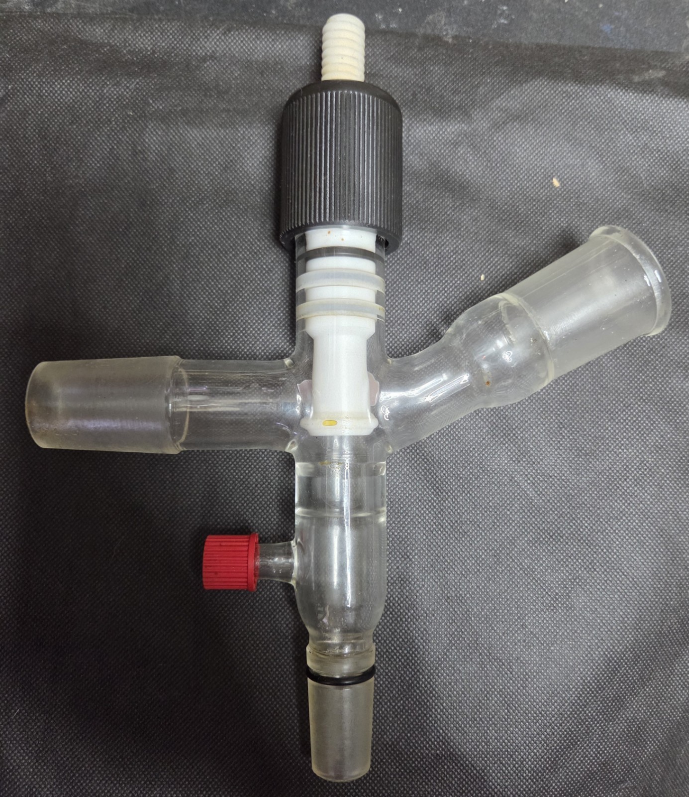 bvv Valved Vacuum Adapter W/34/45 Joint 24/40lower Oring Joint
