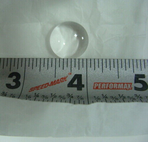 Lot of 13 double convex optical lens, 5/8 inch wide, Unbranded, laser optics