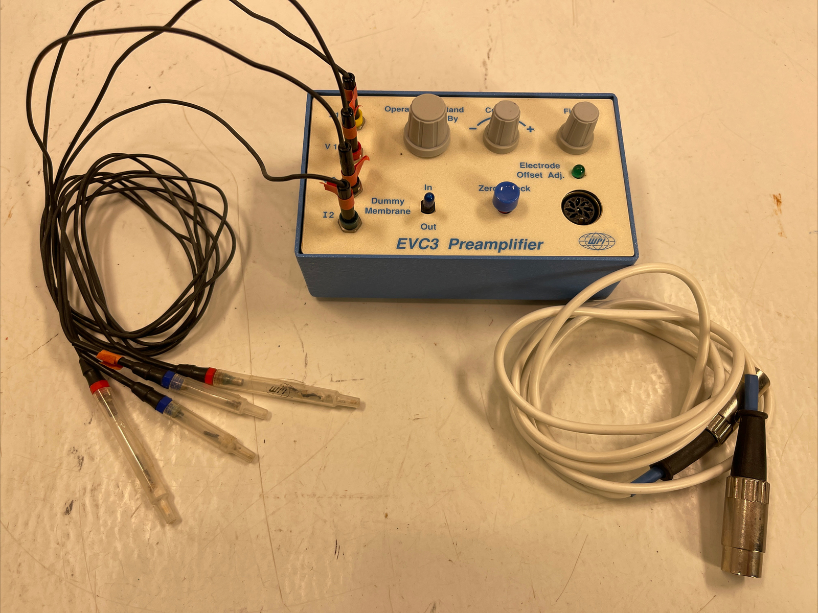 World Precision Instruments WPI EVC3-A Preamplifier,Cable Assy 5443, Stand att.