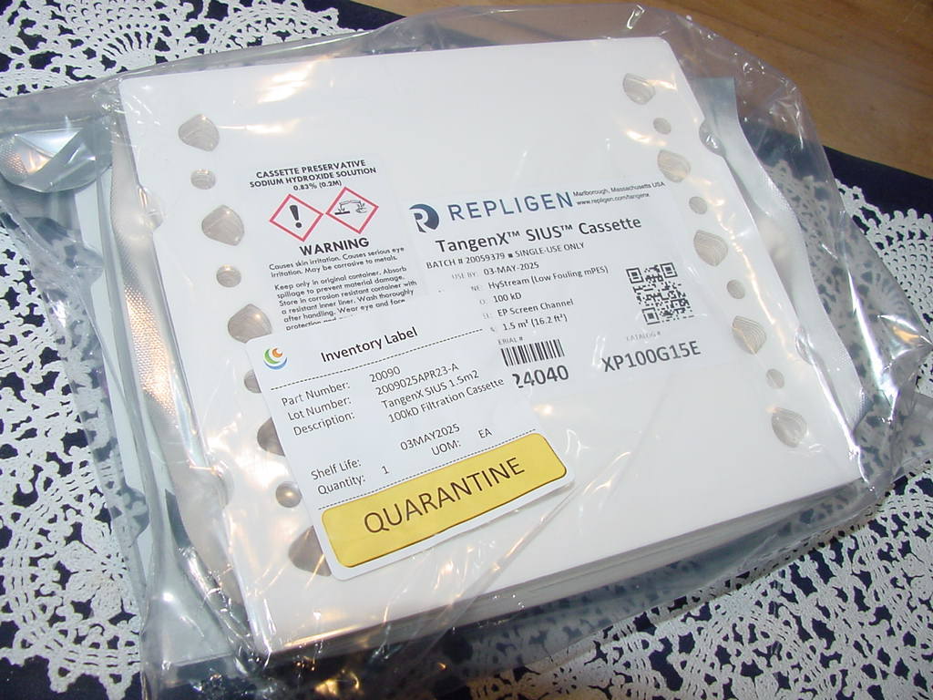 Repligen TangenX SIUS 1.5m2, 100kD Filtration Cassette-EP Screen, XP100G15E NEW!