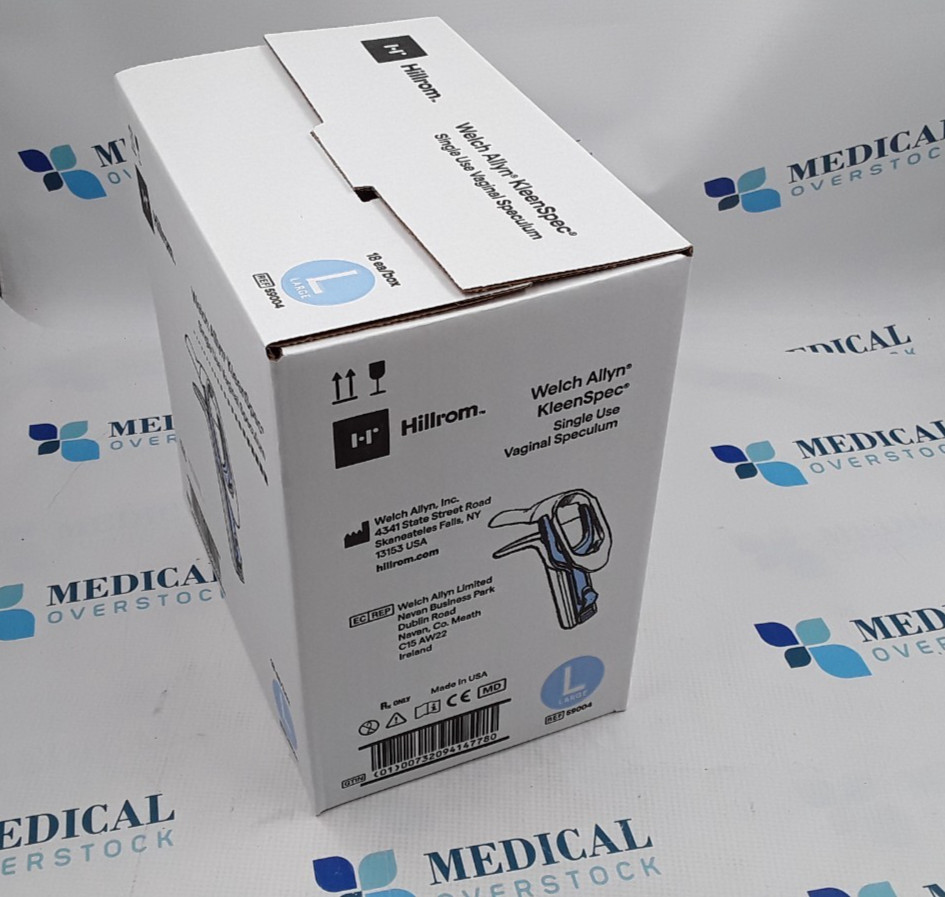 Hillrom Welch Allyn KleenSpec Single Use Vaginal Speculum L REF 59004 18/Box