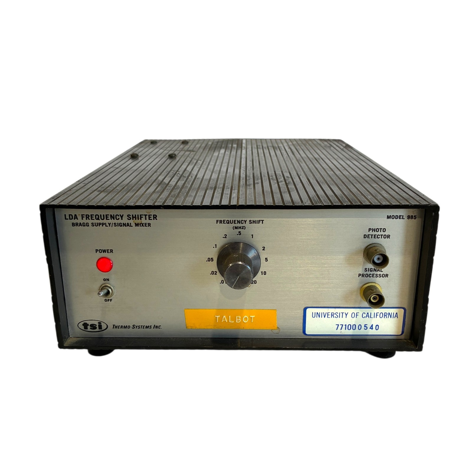 TSI Model 985 Laser Doppler Anemometry LDA Frequency Shifter
