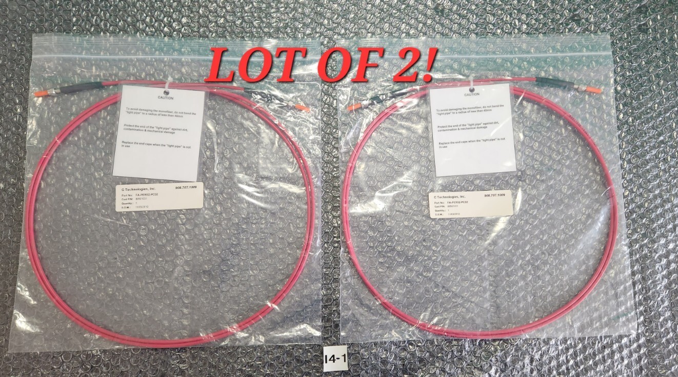 🆕️ *LOT OF 2* C Technologies Repligen FA-PER02-PC02 UV/VIS Monofiber ⚡️🇺🇸