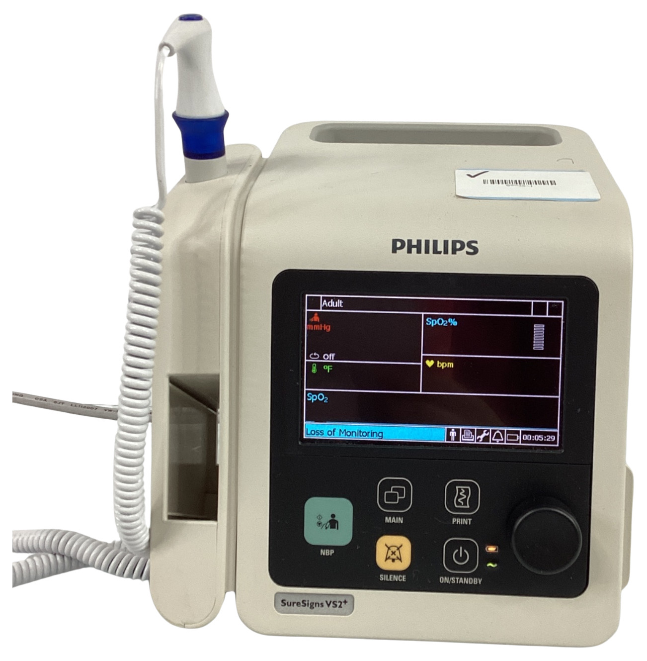 PHILIPS SURESIGNS VS2 VITAL SIGNS PATIENT MONITOR @