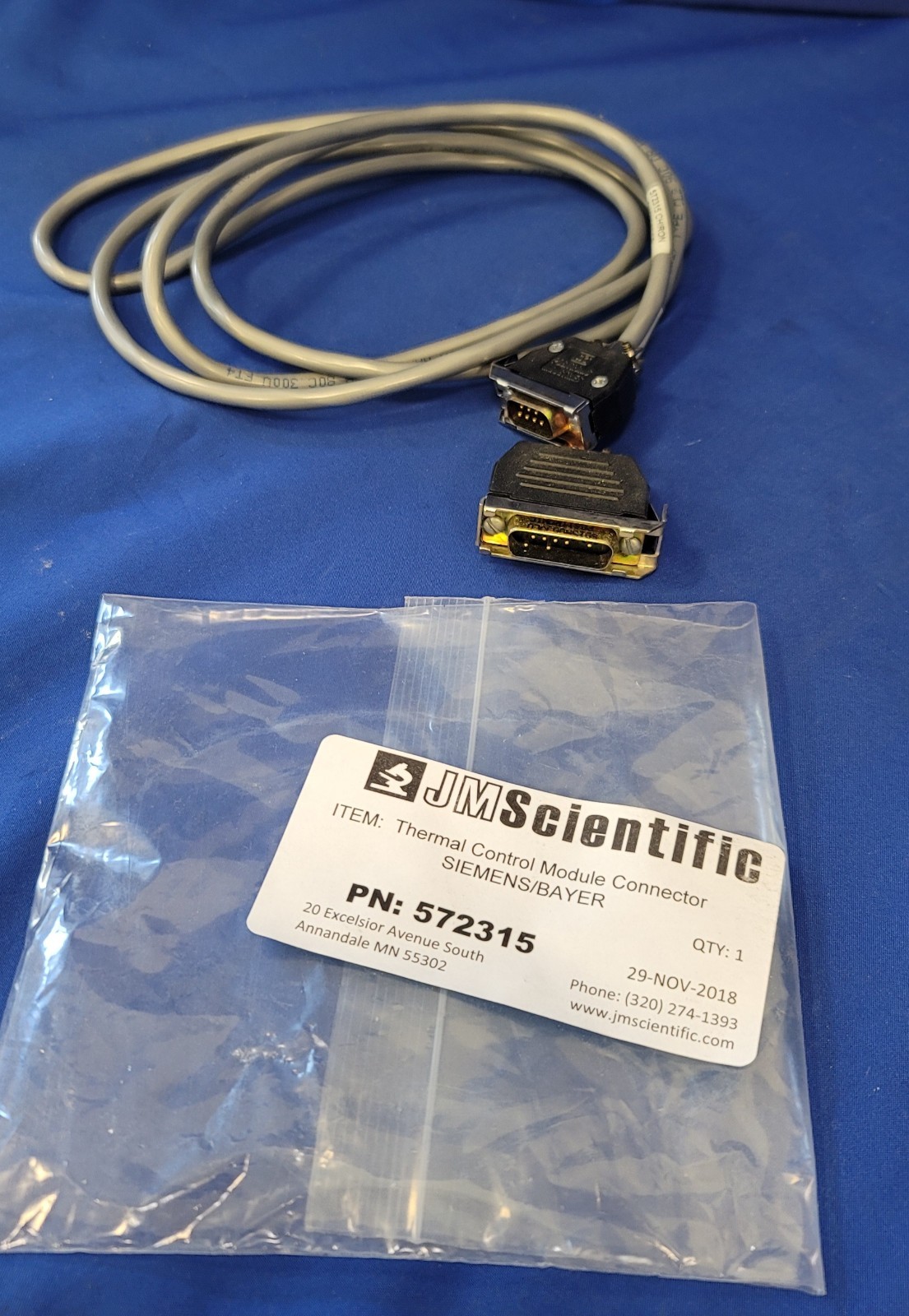 Siemens Bayer Centaur Connector for Thermal Control Module PN# 572315