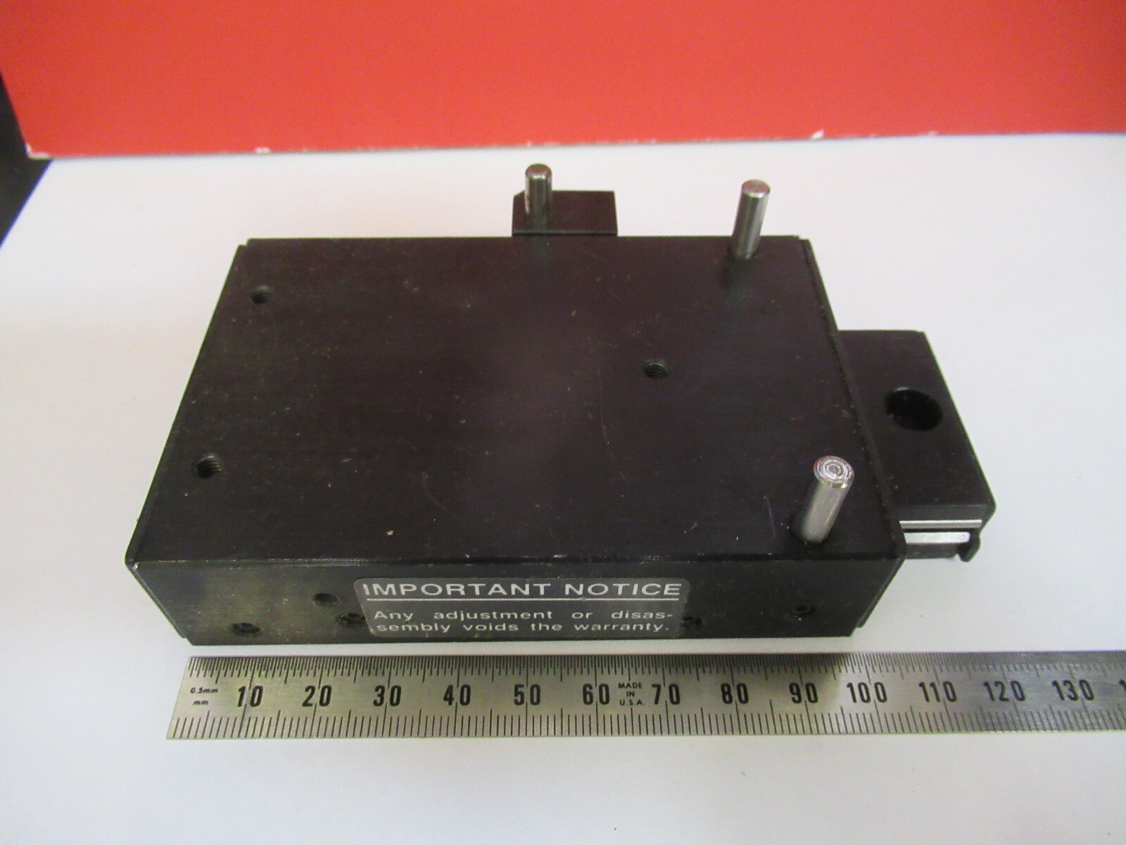 OPTICAL USED STAGE SLIDE POSITIONING DCI OPTICS AS IS PICTURED #R3-C-03