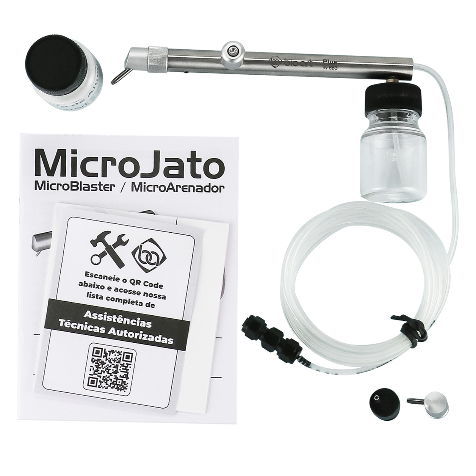Bio-Art Dental Alumina Air Sandblast Device Microblaster 4 Hole & Aluminum Oxide