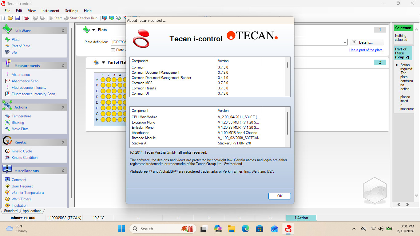Tecan Infinite M1000 Microplate Reader w/ Abs, FL, Plate Stacker and Warranty