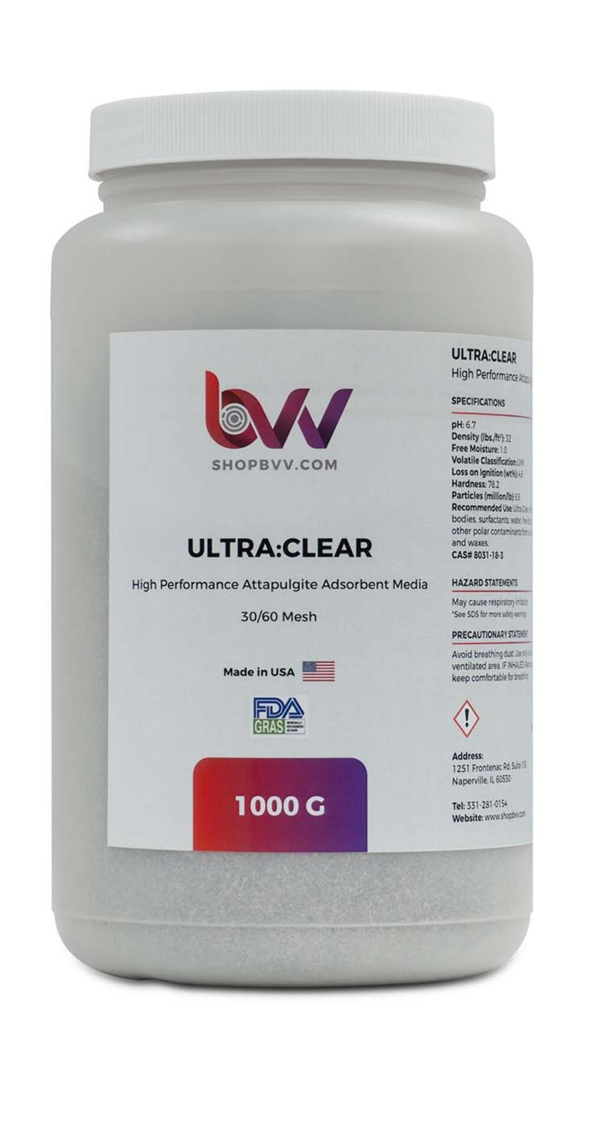 BVV Ultra Clear Granular High Performance Bentonite for Bleaching & Decolorizing