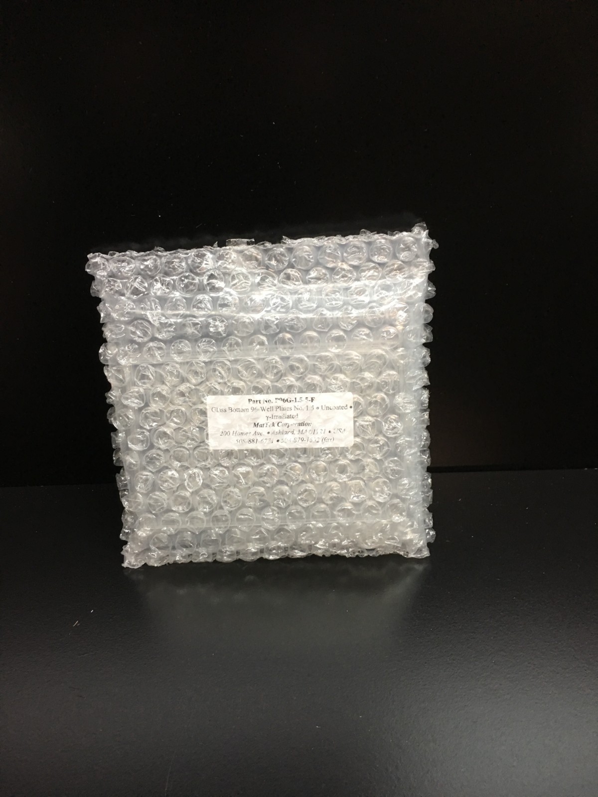 MatTek Part No P96G-1.5-5-F Cover Glass 96 well Plate No 1.5