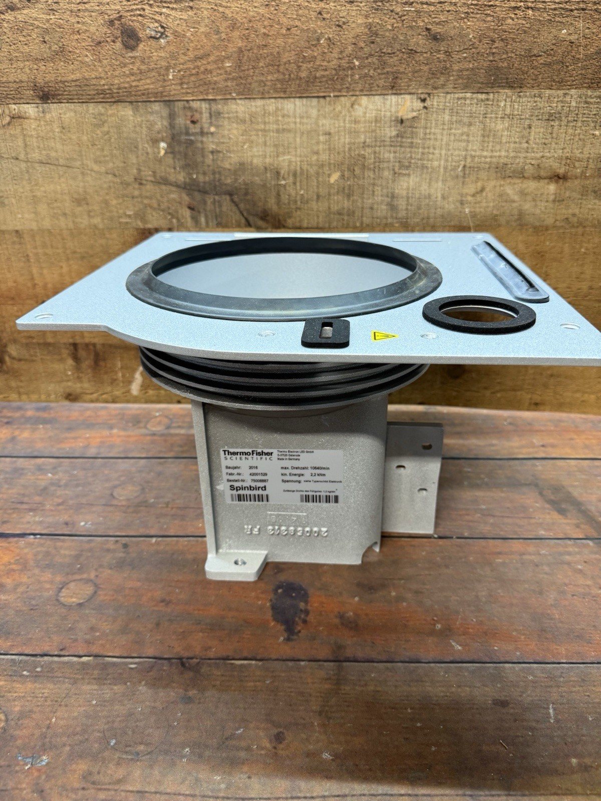 Thermo Fisher Spinbird Centrifuge Assembly 75008887 10640 RPM 2.2 kNm