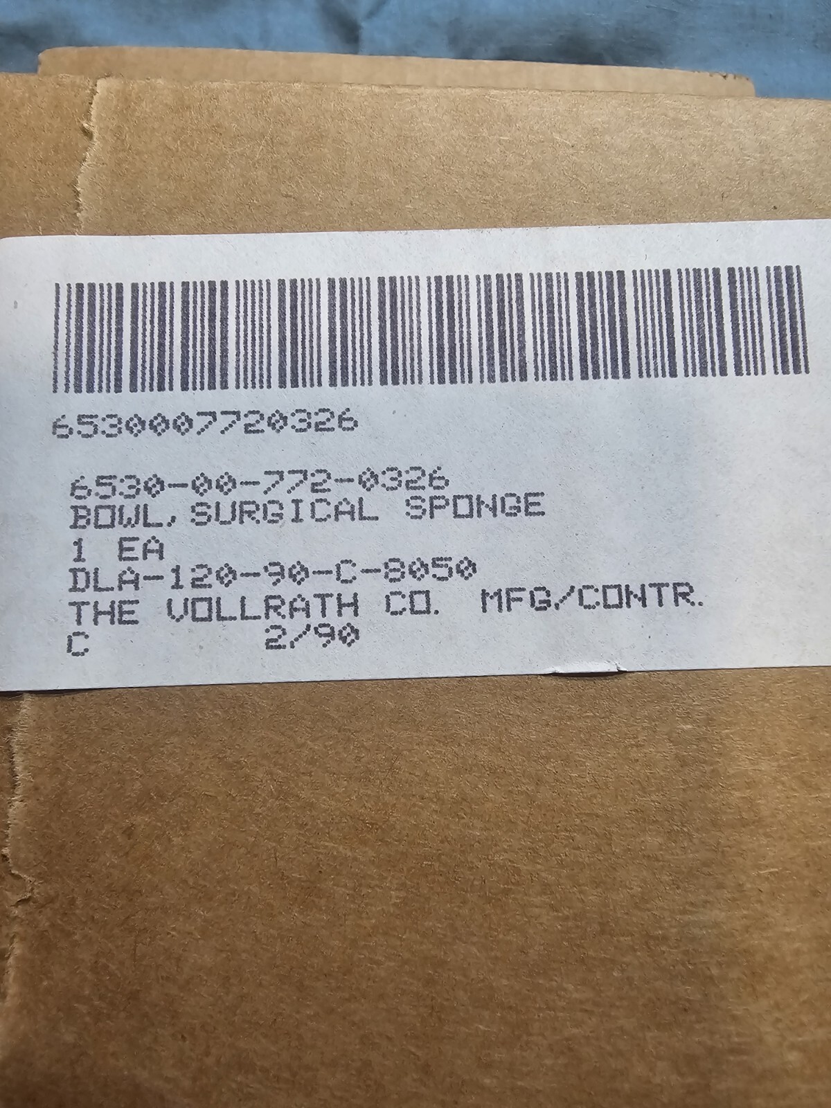 VOLLRATH Stainless Steel Surgical Sponge Bowl 4″ Diameter – 87414 NEW IN THE BOX
