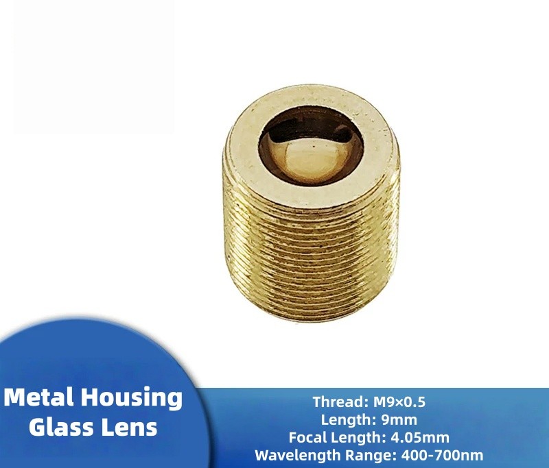 Laserland M9 Thread 400-700nm Metal Housing Glass Focus Collimating Lens