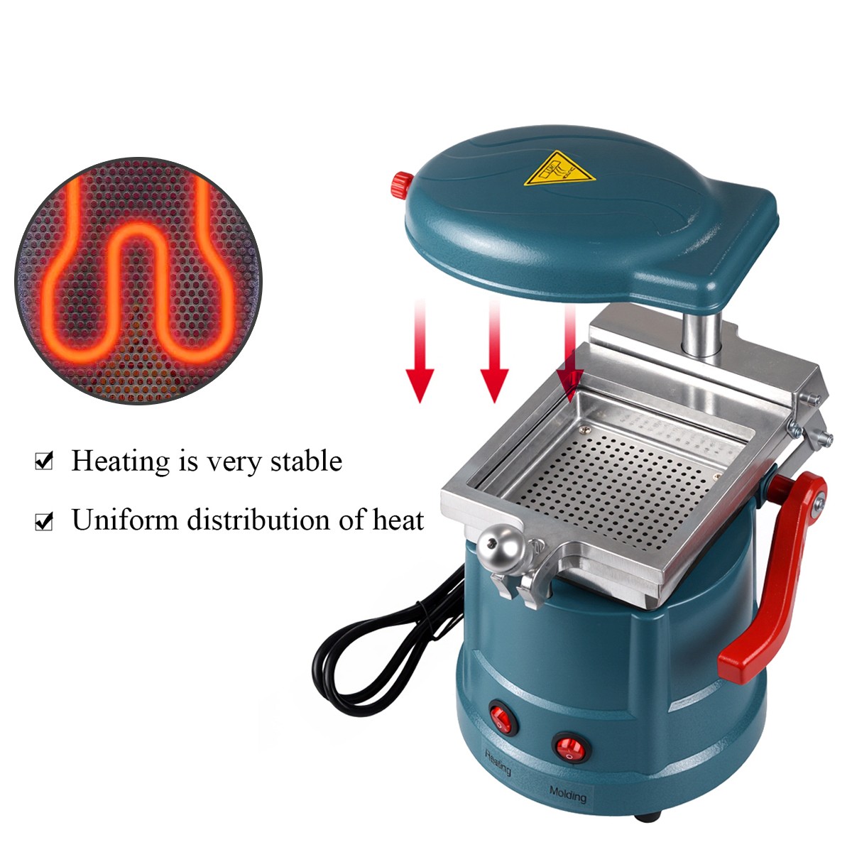 1400W Dental Vacuum Former Machine Plastic Sheets Forming Laminating Machine