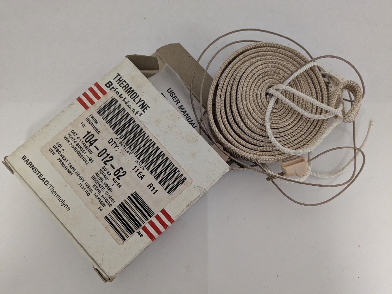 Thermolyne BriskHeat BIH051-080 Flexible Electric Heating Tape Size 0.5×8 Ft