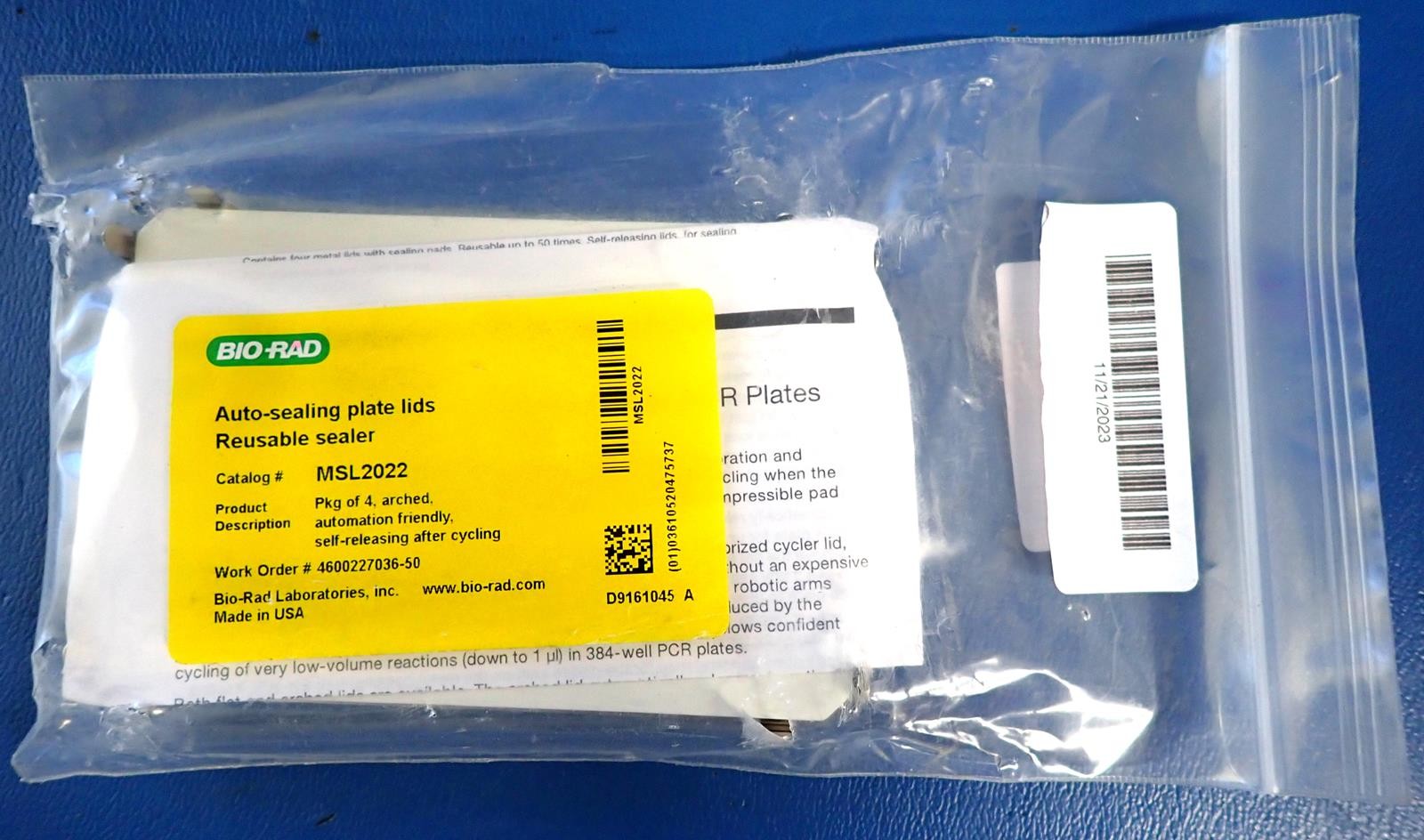 BIO RAD MSL2022 Arched Auto-Sealing Lids for PCR Plates | New Open Box!