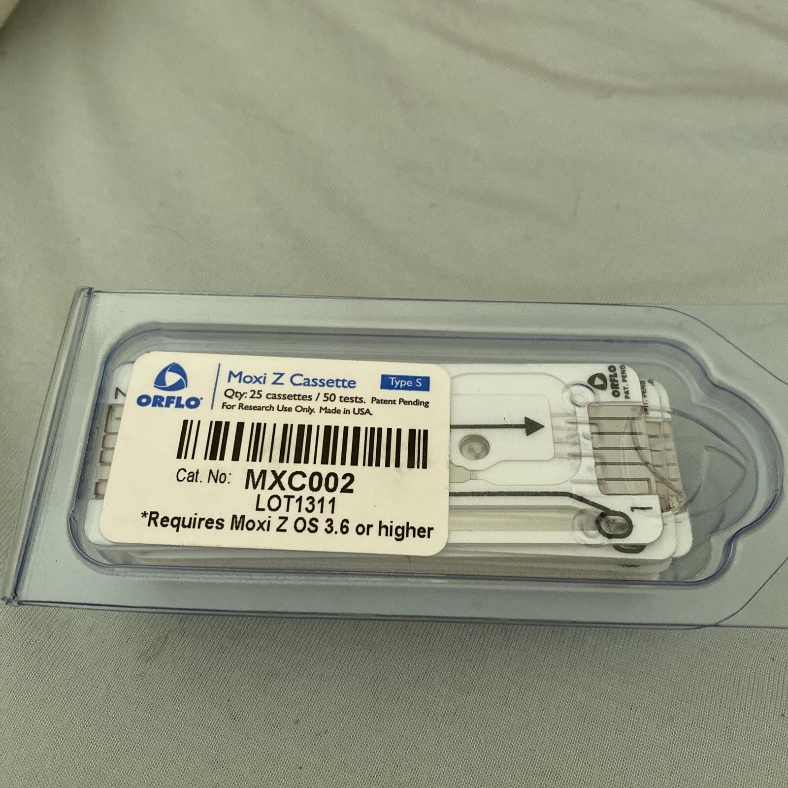 ORFLO Moxi Z Automated Cell Counter MXC002 Cassetttes NEW PACK Of 25!