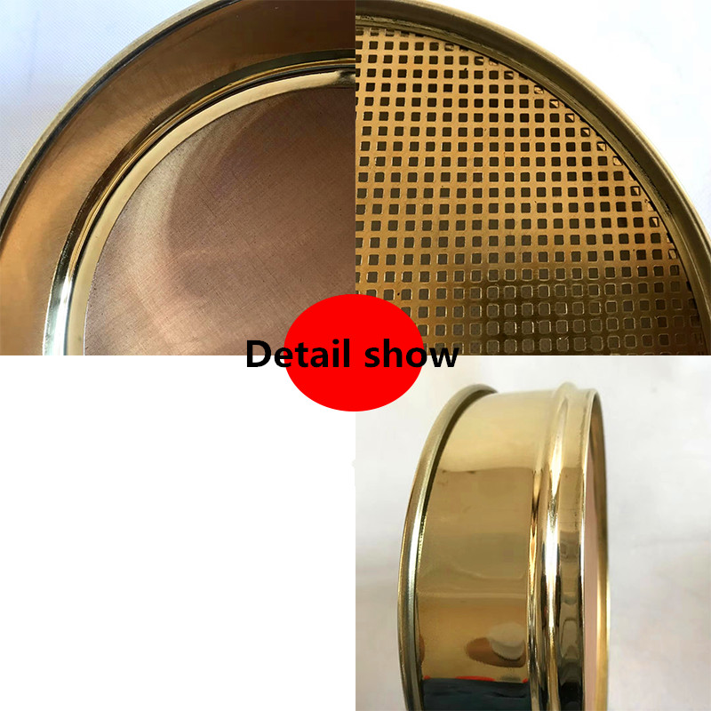 Dia 20cm Standard Brass Lab Standard Test Sieve for Sand, Soil, Medical Powder