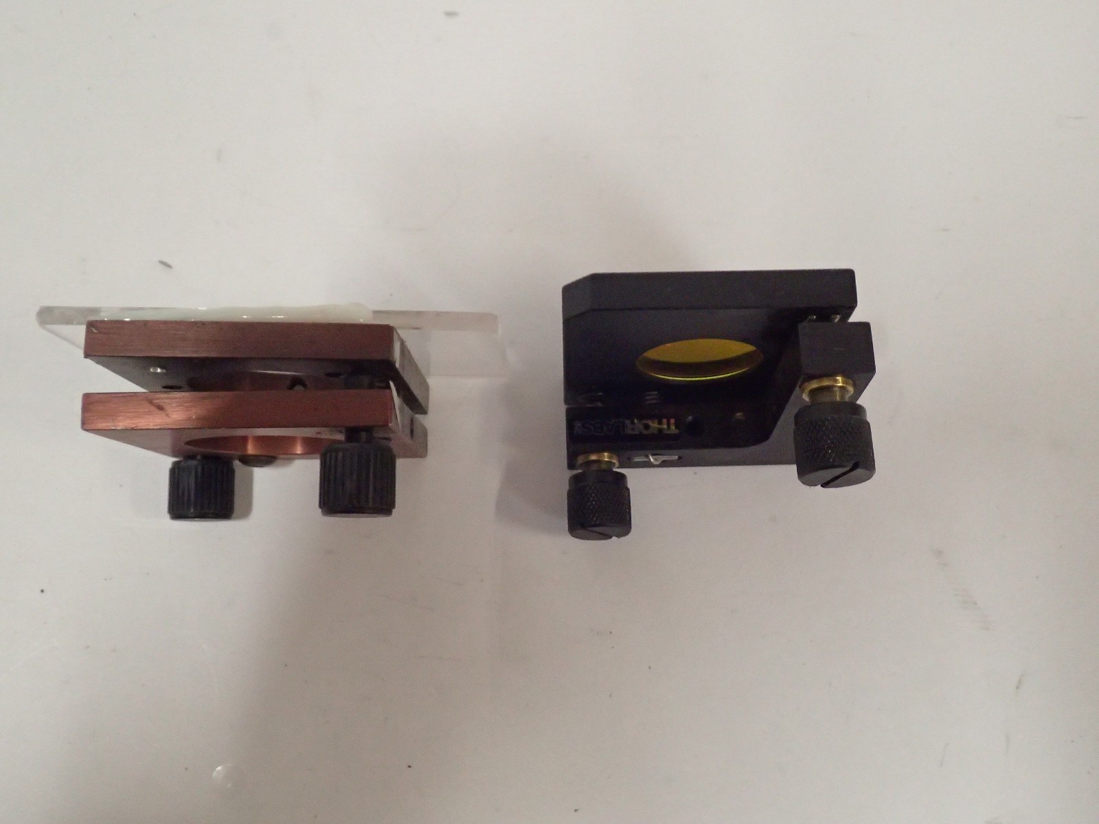 THORLABS AND UNBRANDED PRECISION KINEMATIC MIRROR MOUNTS LOT OF 5