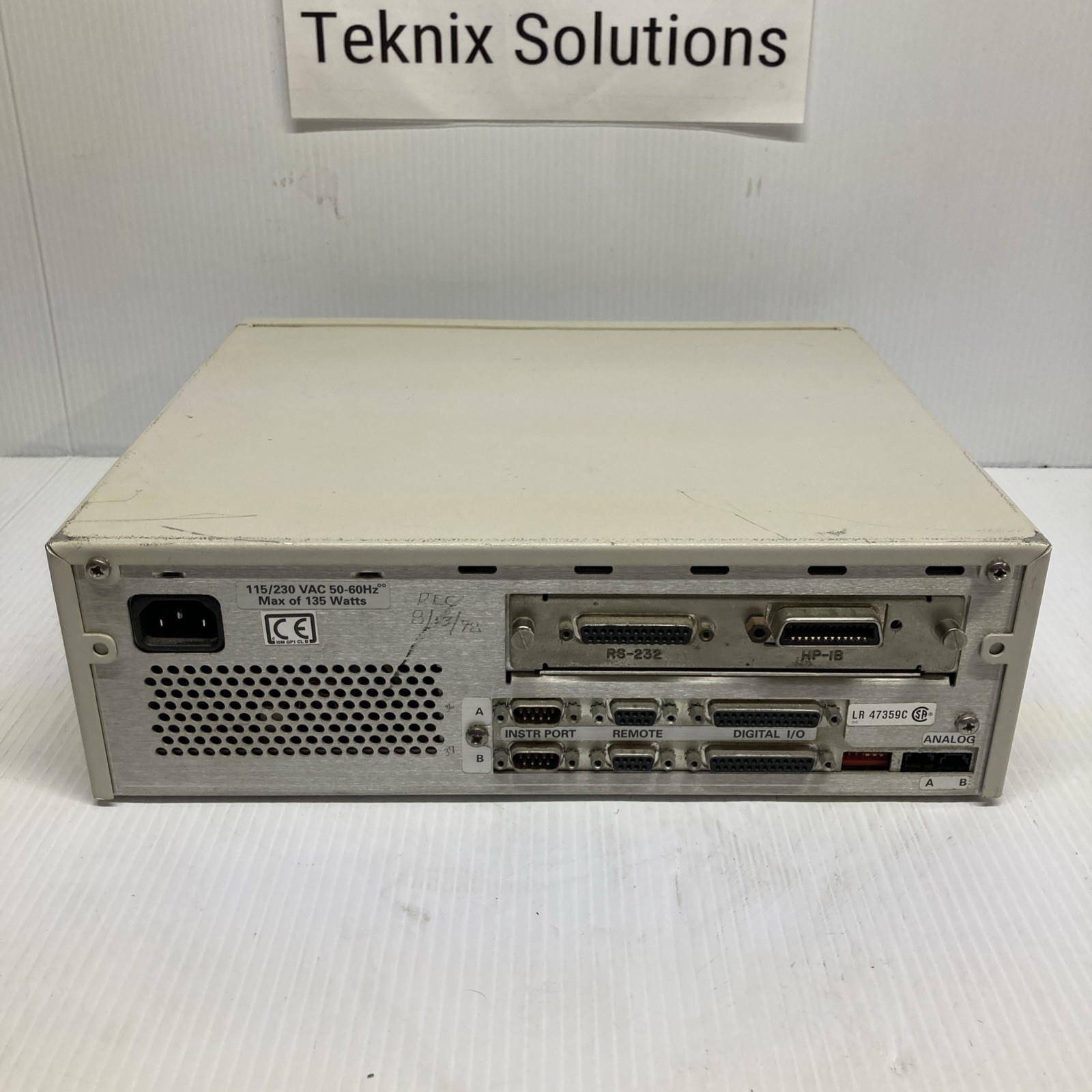 Agilent 35900E Dual Channel Multichannel Interface powers on for parts