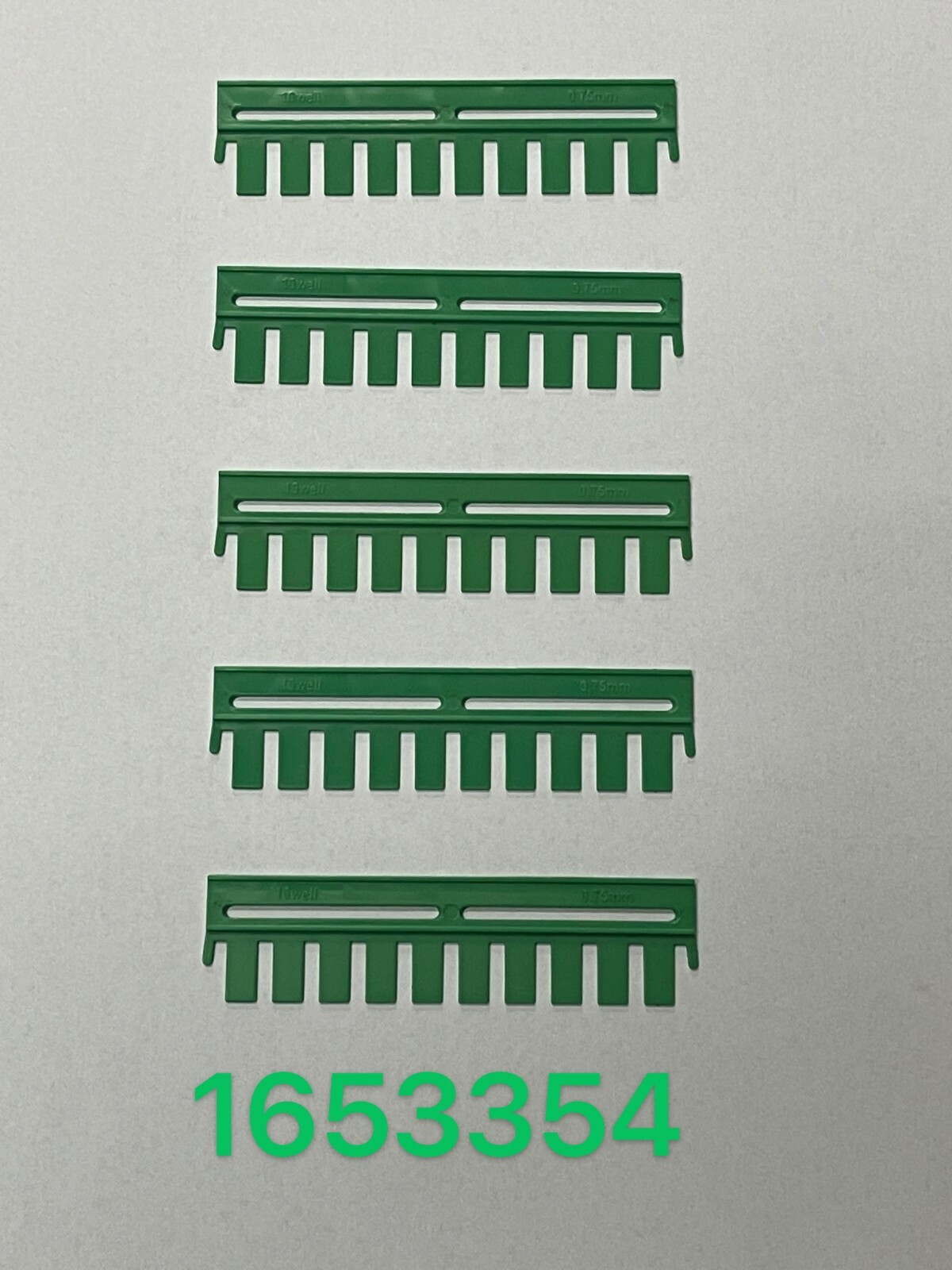 NEW OEM Bio-Rad Mini-PROTEAN Comb 10-well 0.75 mm 33 μl #1653354, pack of 5 pcs